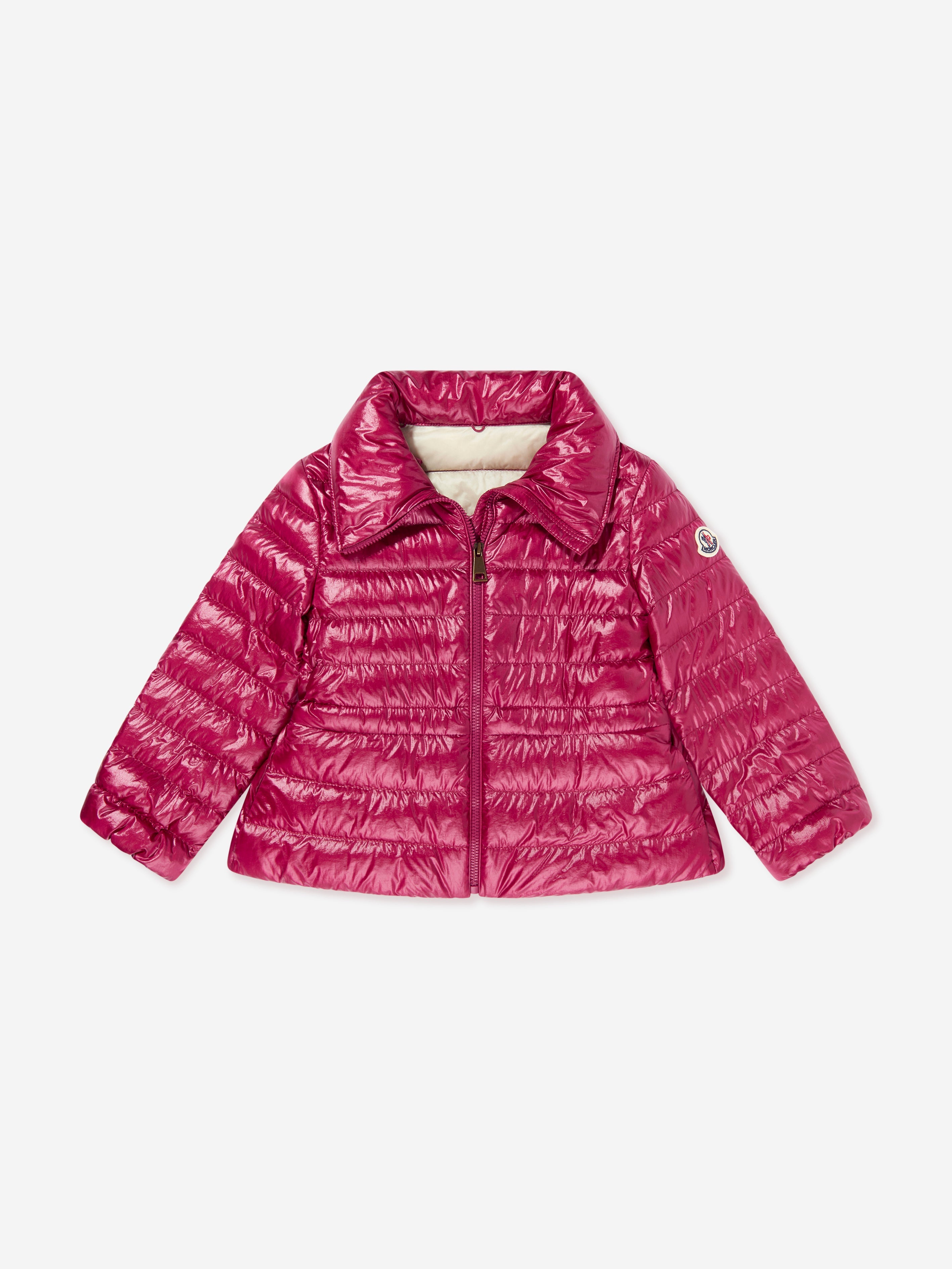 Moncler Enfant Girls Down Padded Fem Jacket in Pink