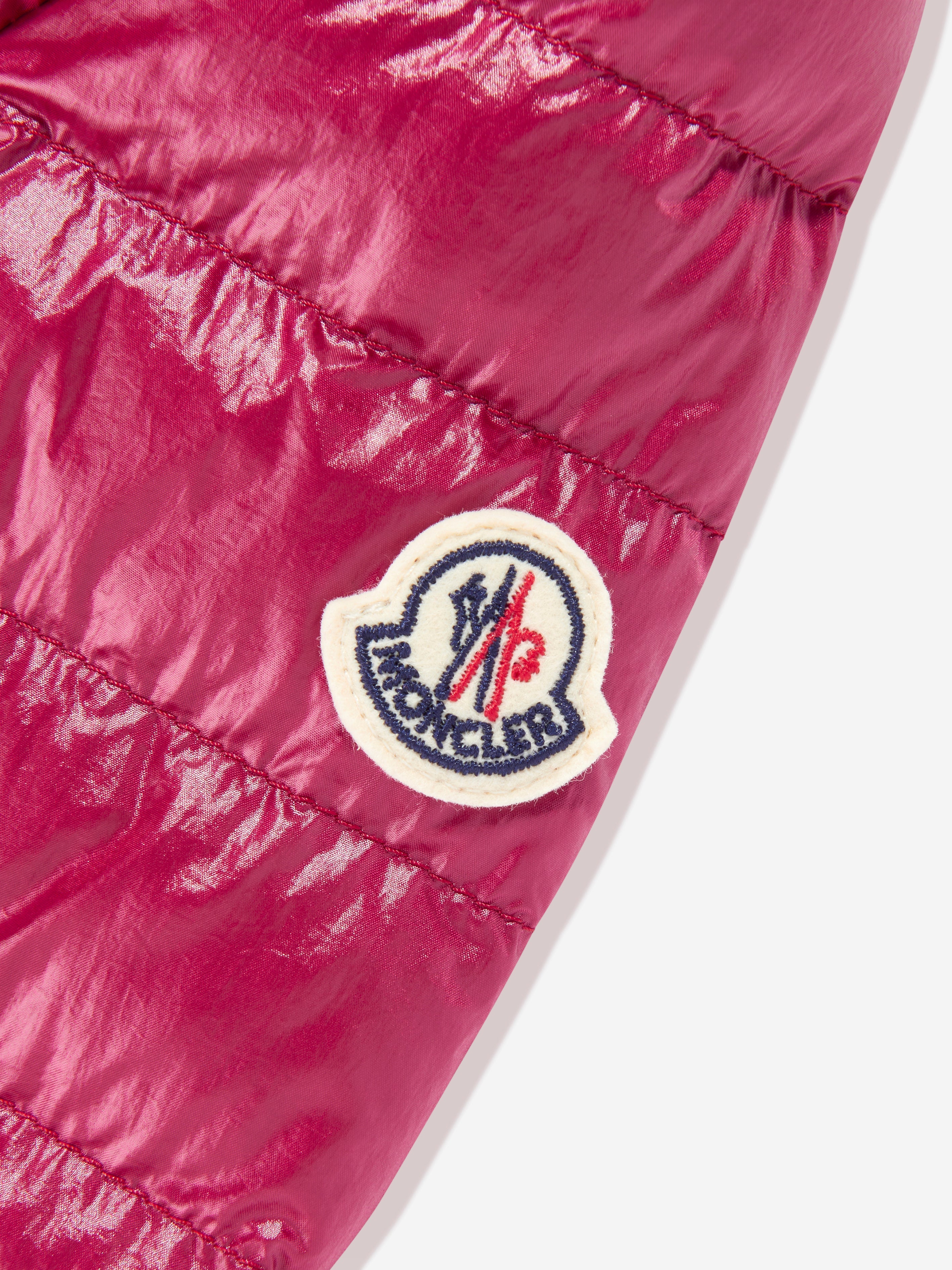 Moncler Enfant Girls Down Padded Fem Jacket in Pink