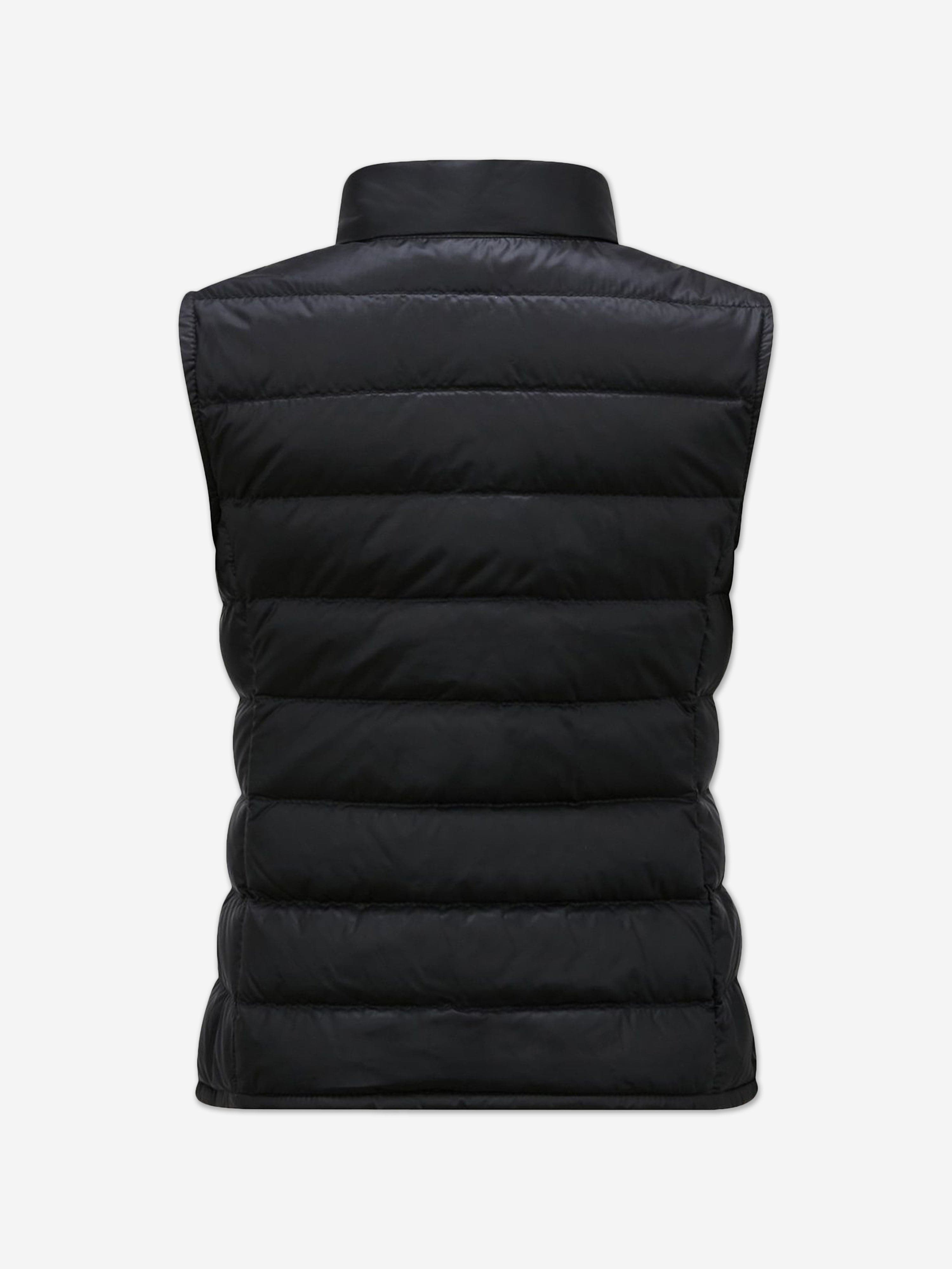 Moncler Enfant Girls Down Padded Liane Gilet in Black