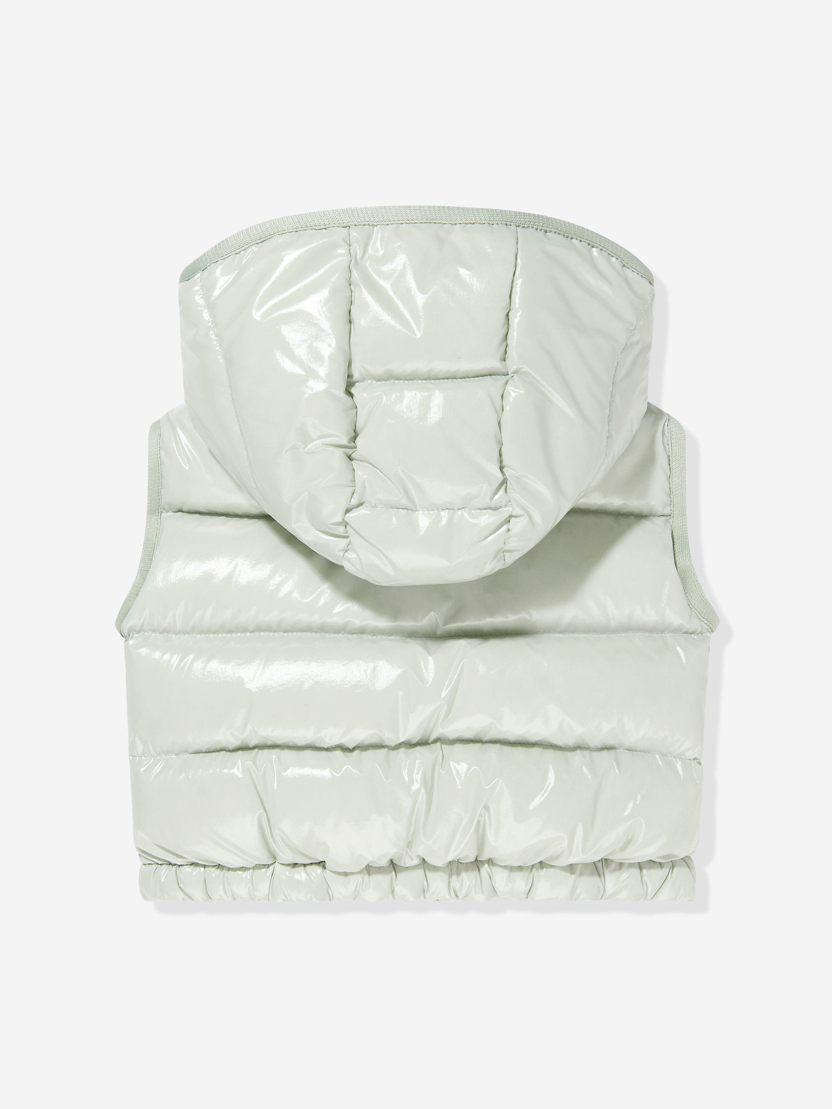 Moncler Enfant Girls Down Padded Kamile Gilet in Green