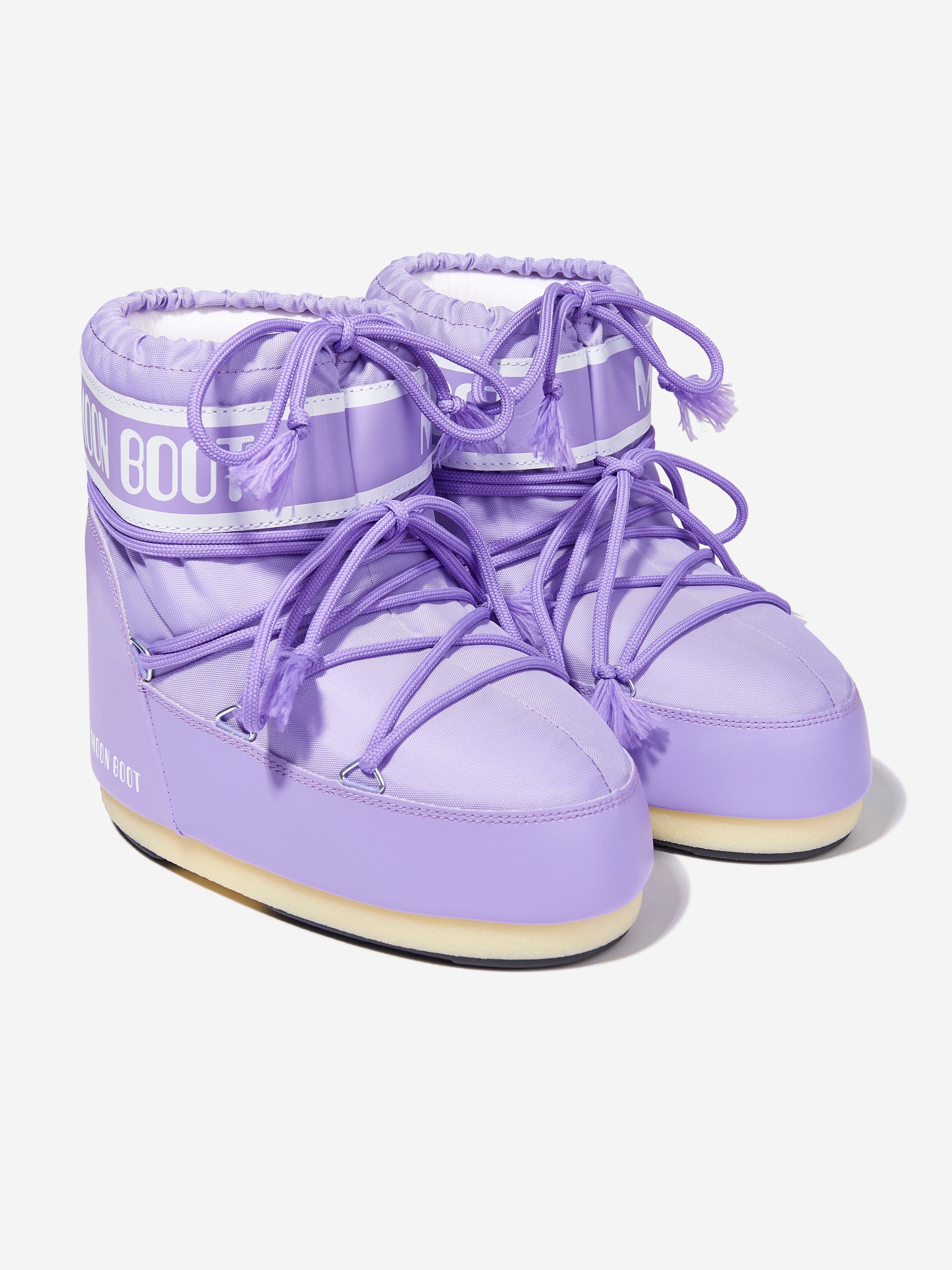 Moon Boot Kids Icon Low Nylon Snow Boots in Purple