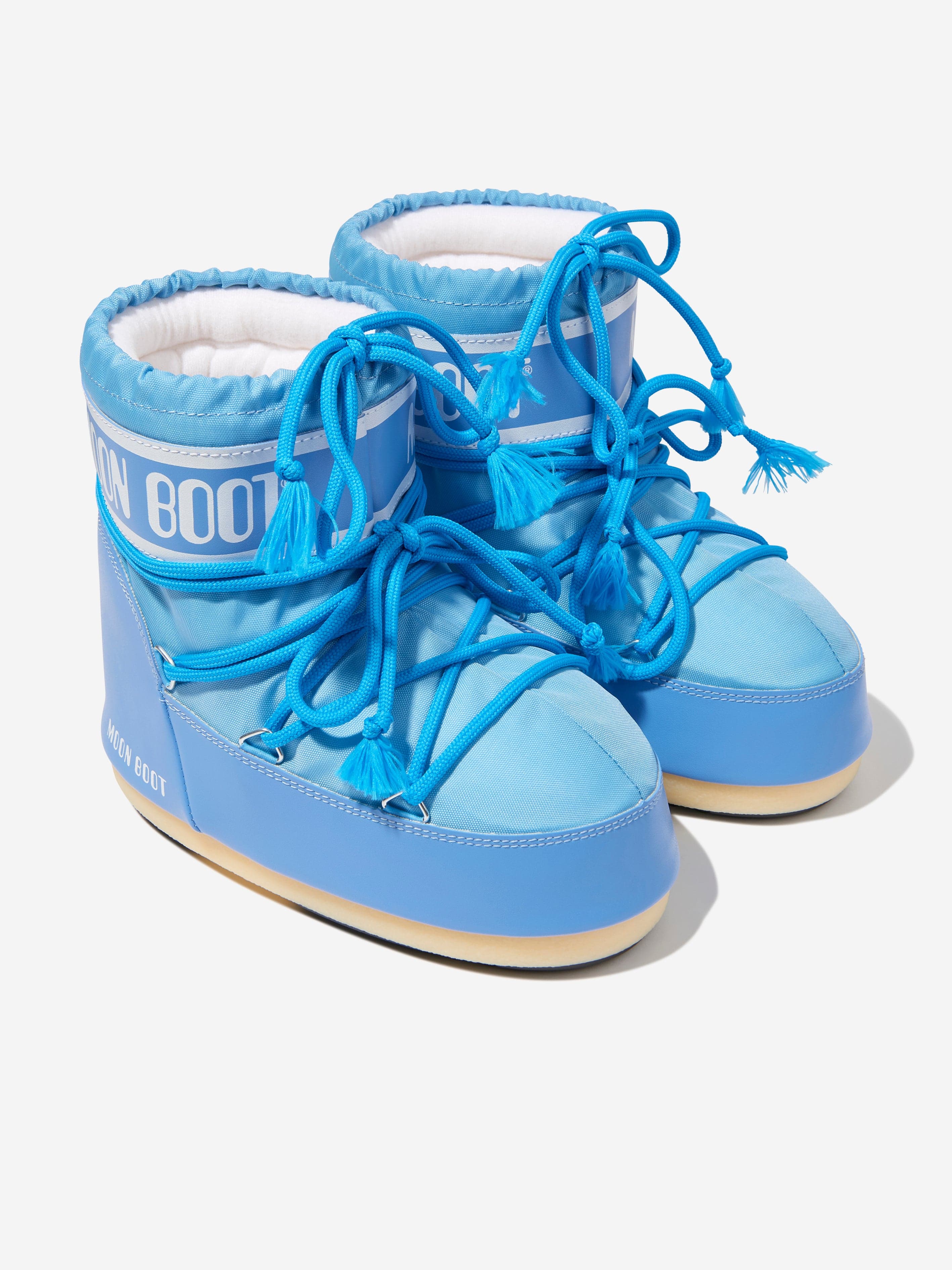 Moon Boot Kids Icon Low Nylon Snow Boots in Blue