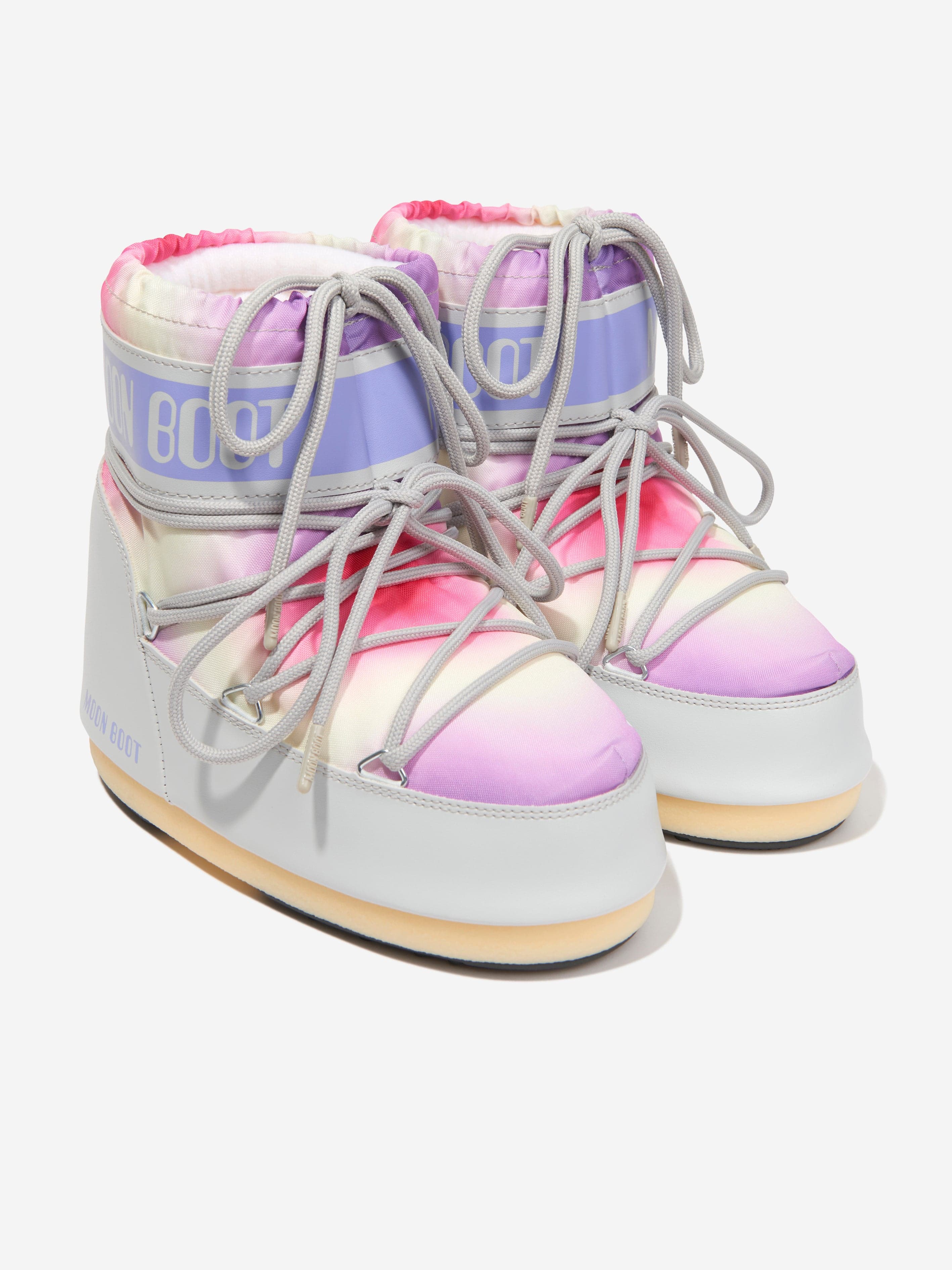 Moon Boot Kids Icon Low Tie Dye Snow Boots in Multicolour