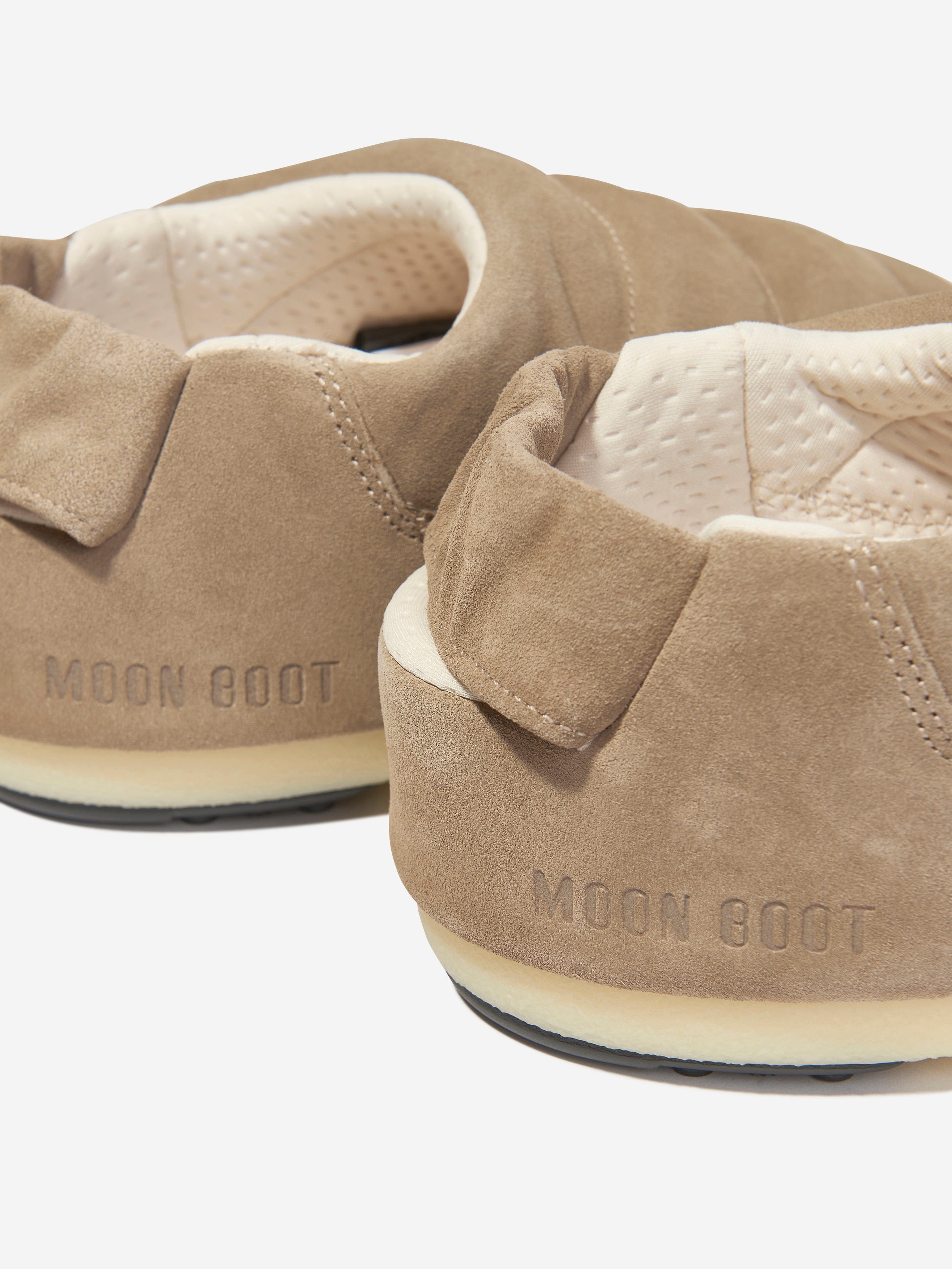 Moon Boot Kids Suede Sandals in Beige