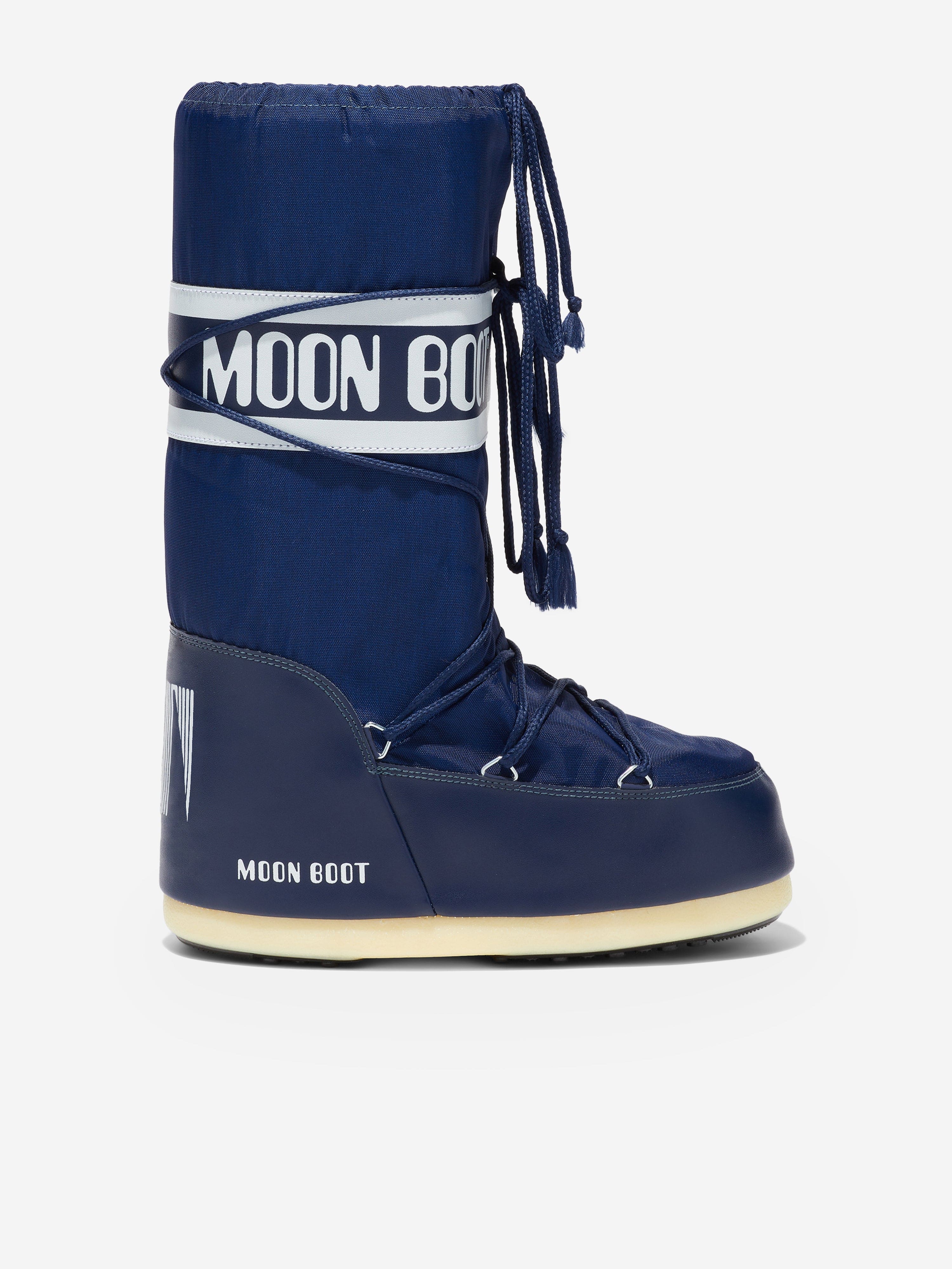 Moon Boot Boys Icon Boots in Navy