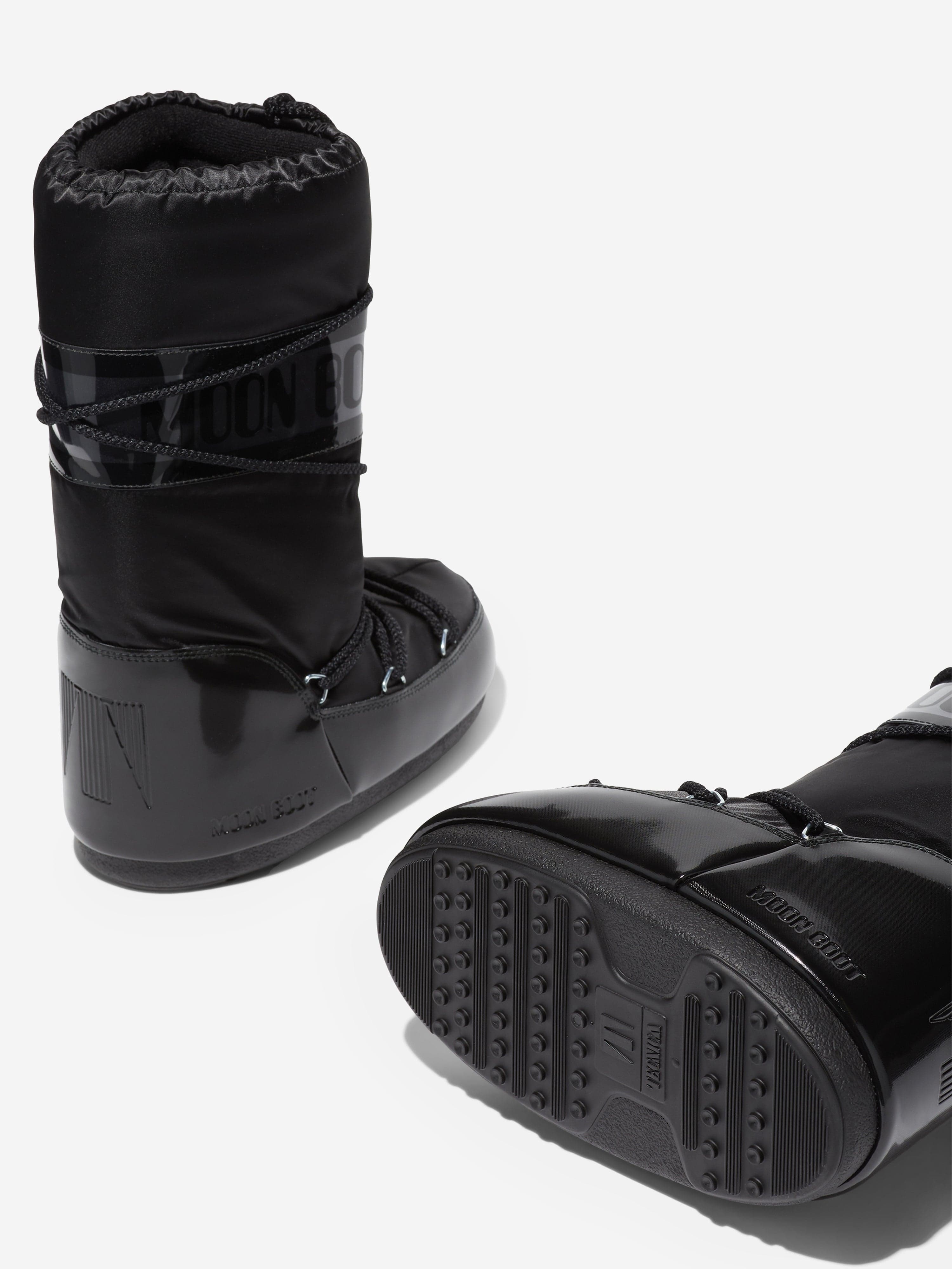 Moon Boot Kids Icon Glance Boots in Black