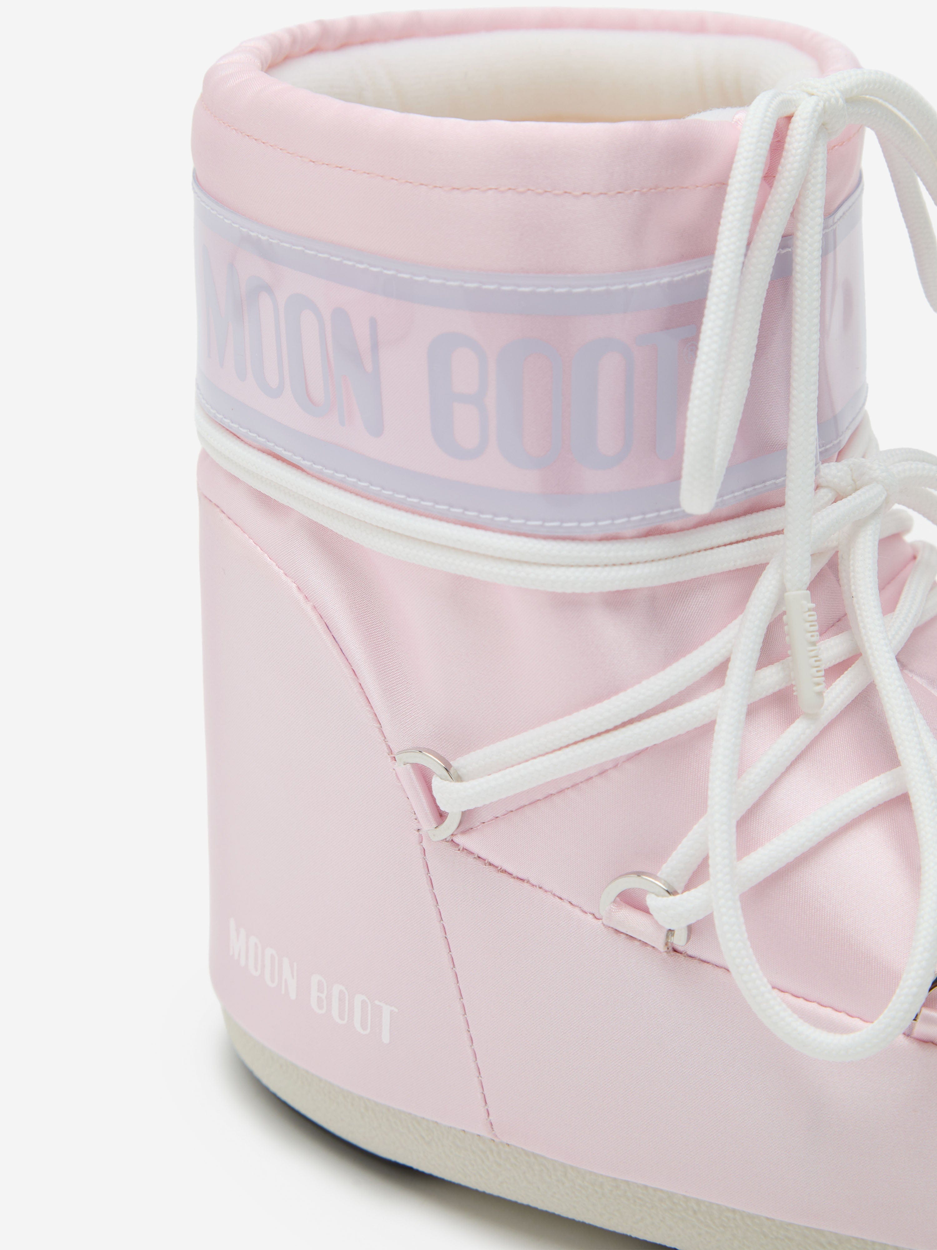 Moon Boot Girls Icon Low Pearly Boots in Pink