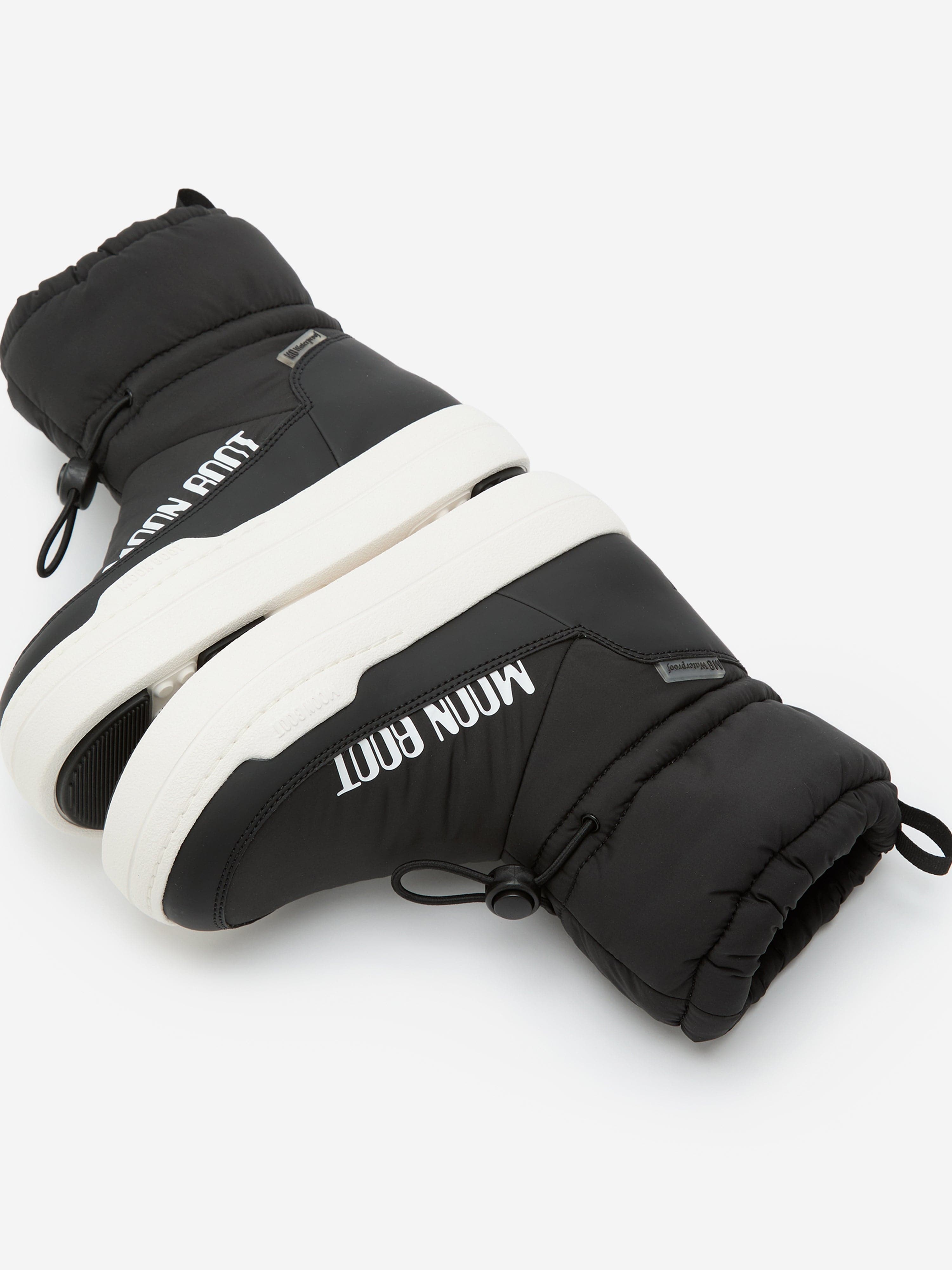Moon Boot Kids JR Park Tube Mid WP Boots in Black