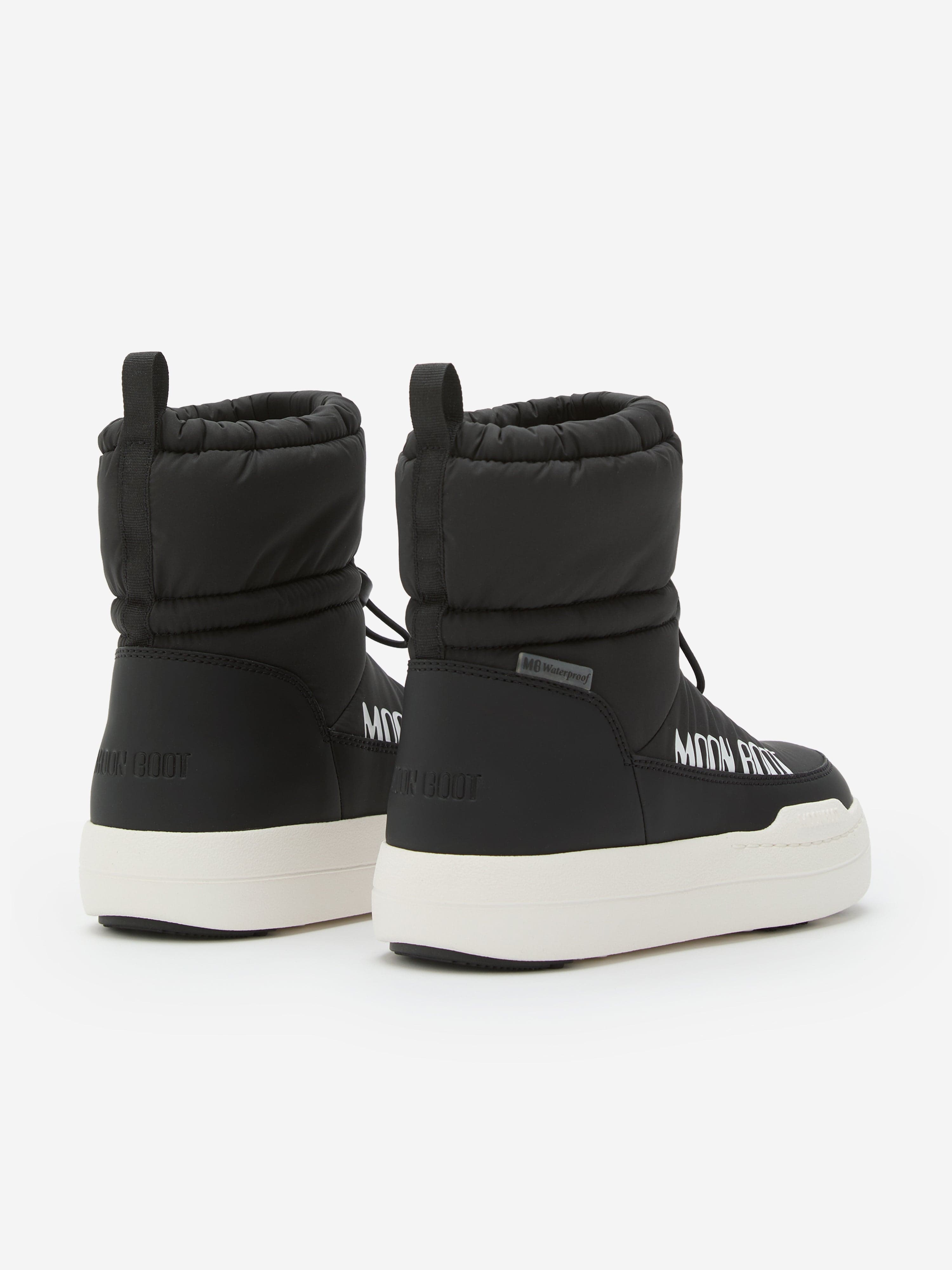 Moon Boot Kids JR Park Tube Mid WP Boots in Black