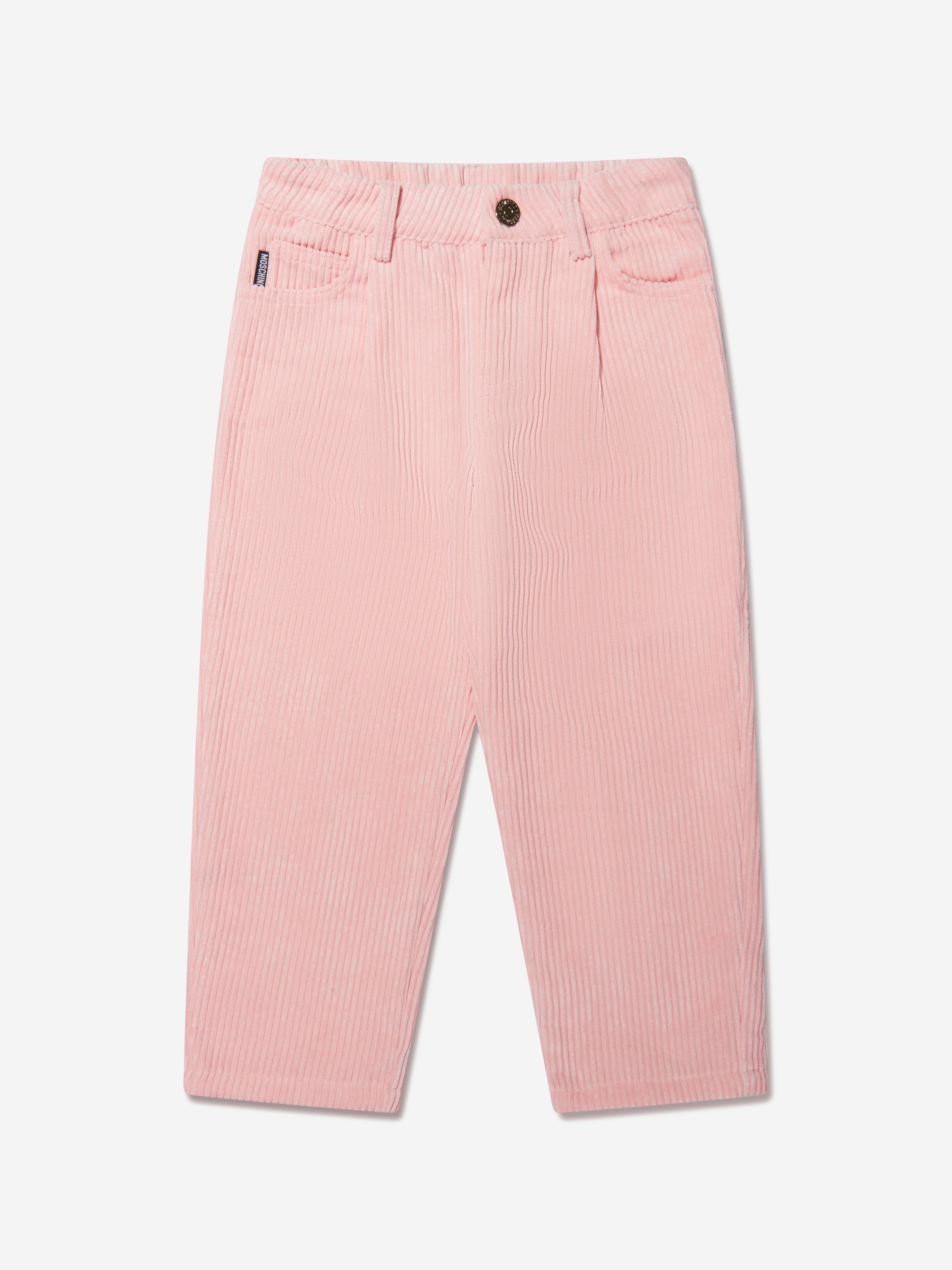 Moschino Girls Logo Pocket Trousers in Pink