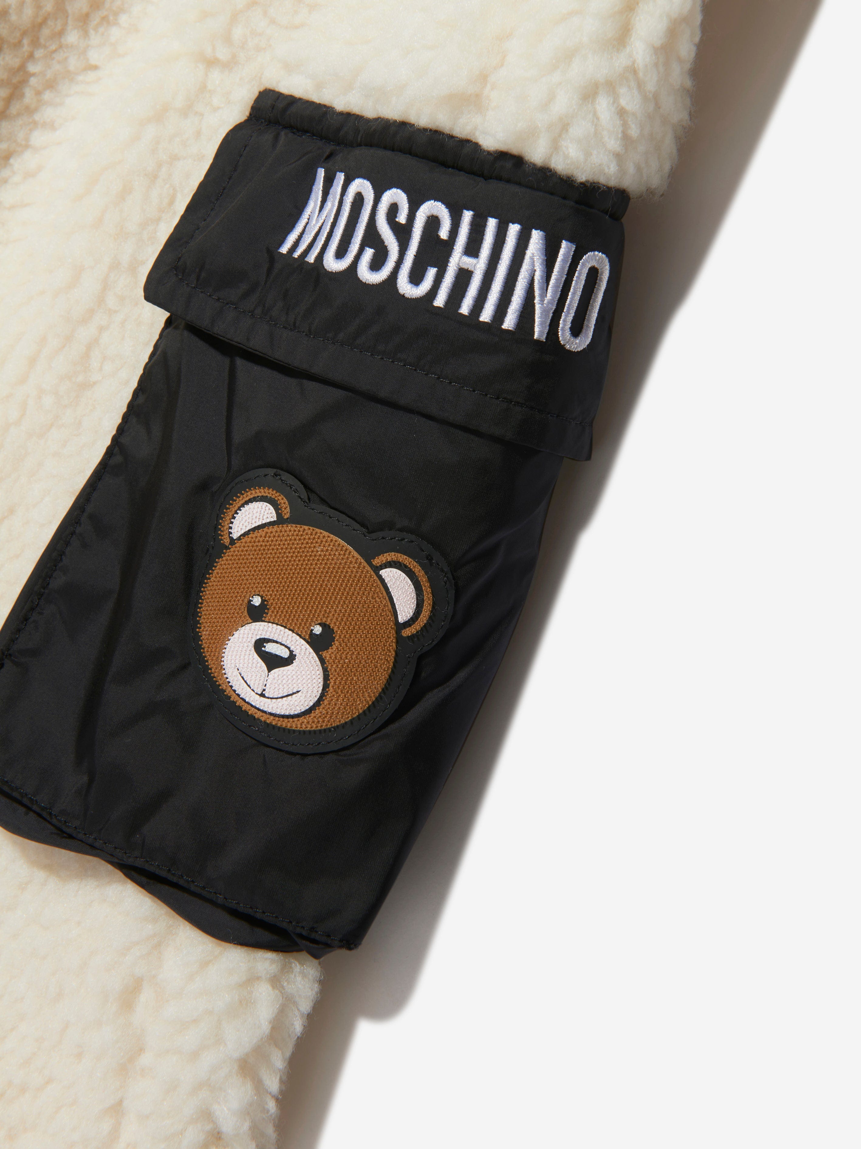 Moschino Kids Teddy Bear Pocket Joggers in Ivory