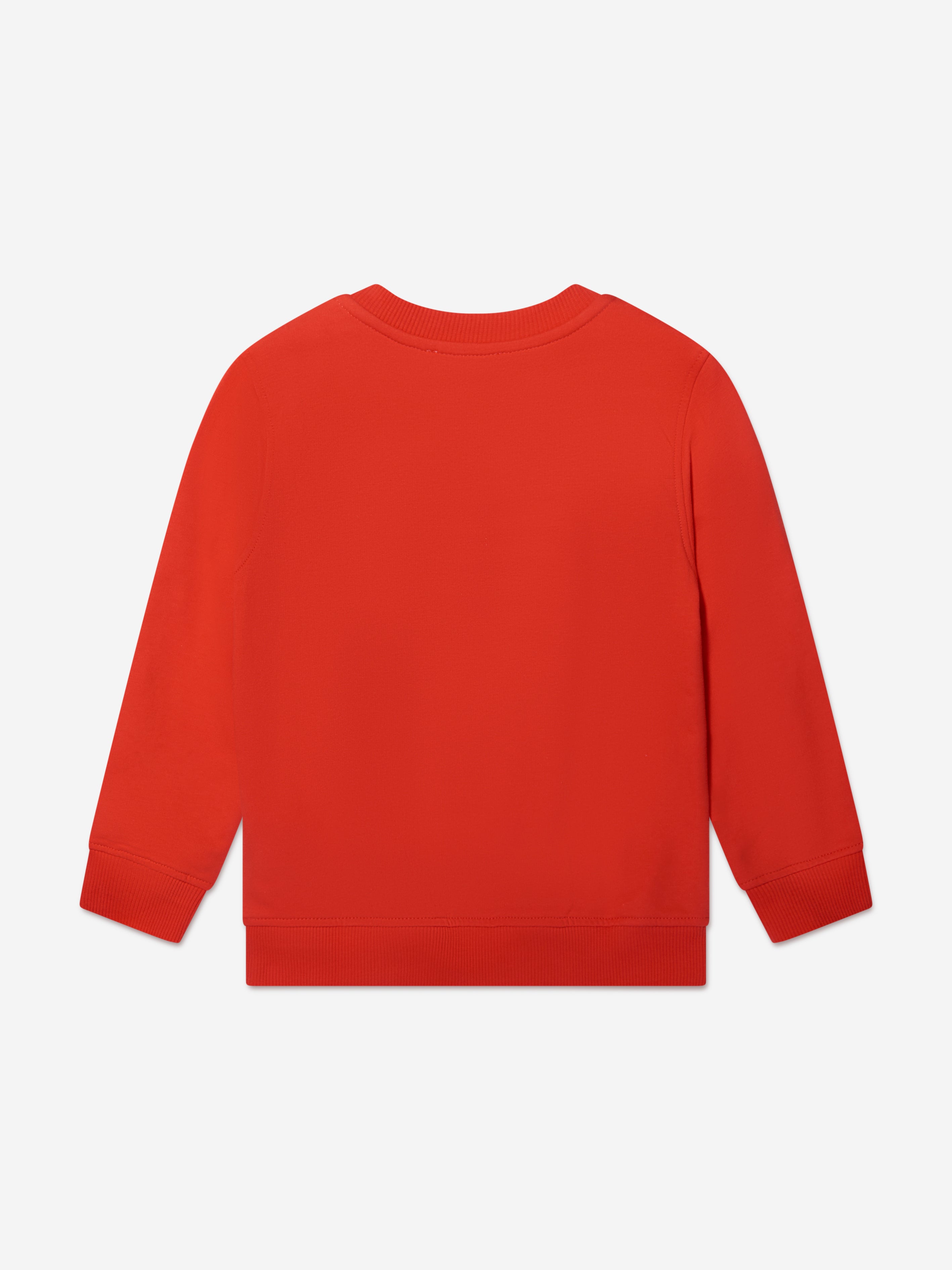 Moschino Kids Holiday Teddy Bears Sweatshirt in Red