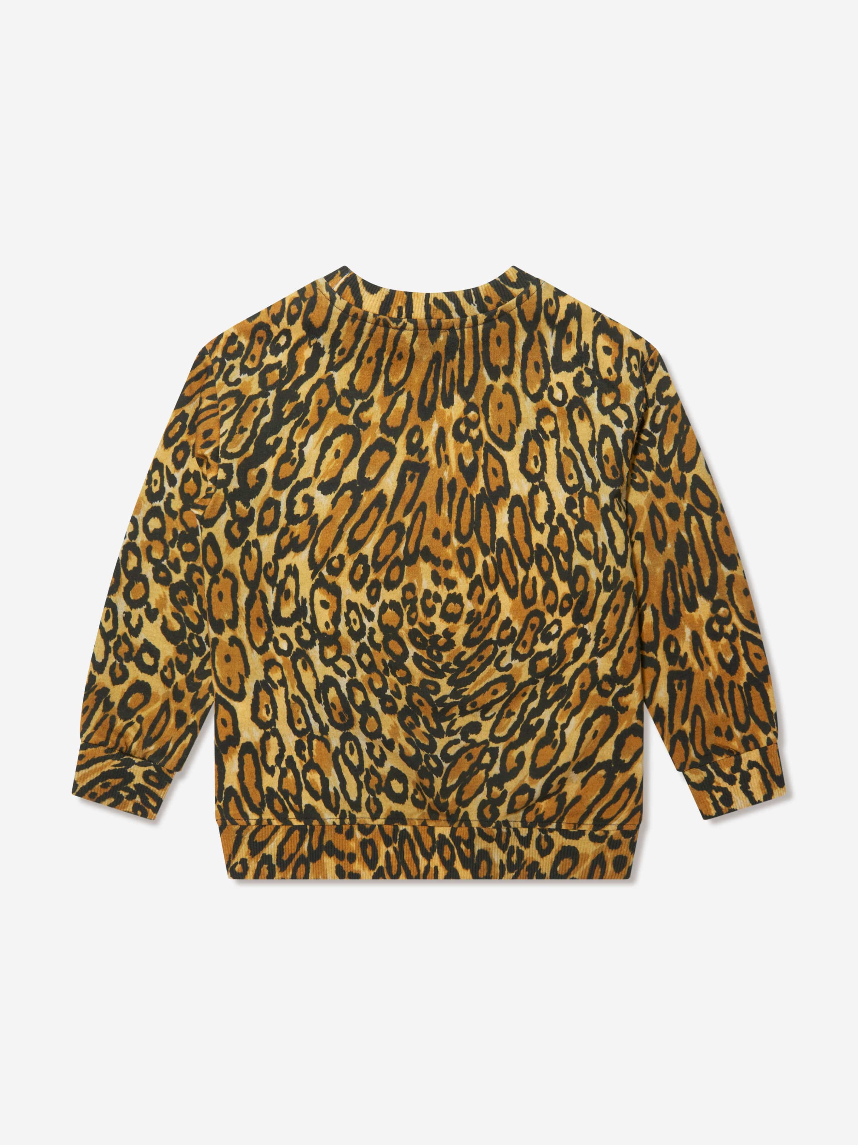 Moschino Boys Leopard Print Sweatshirt in Brown