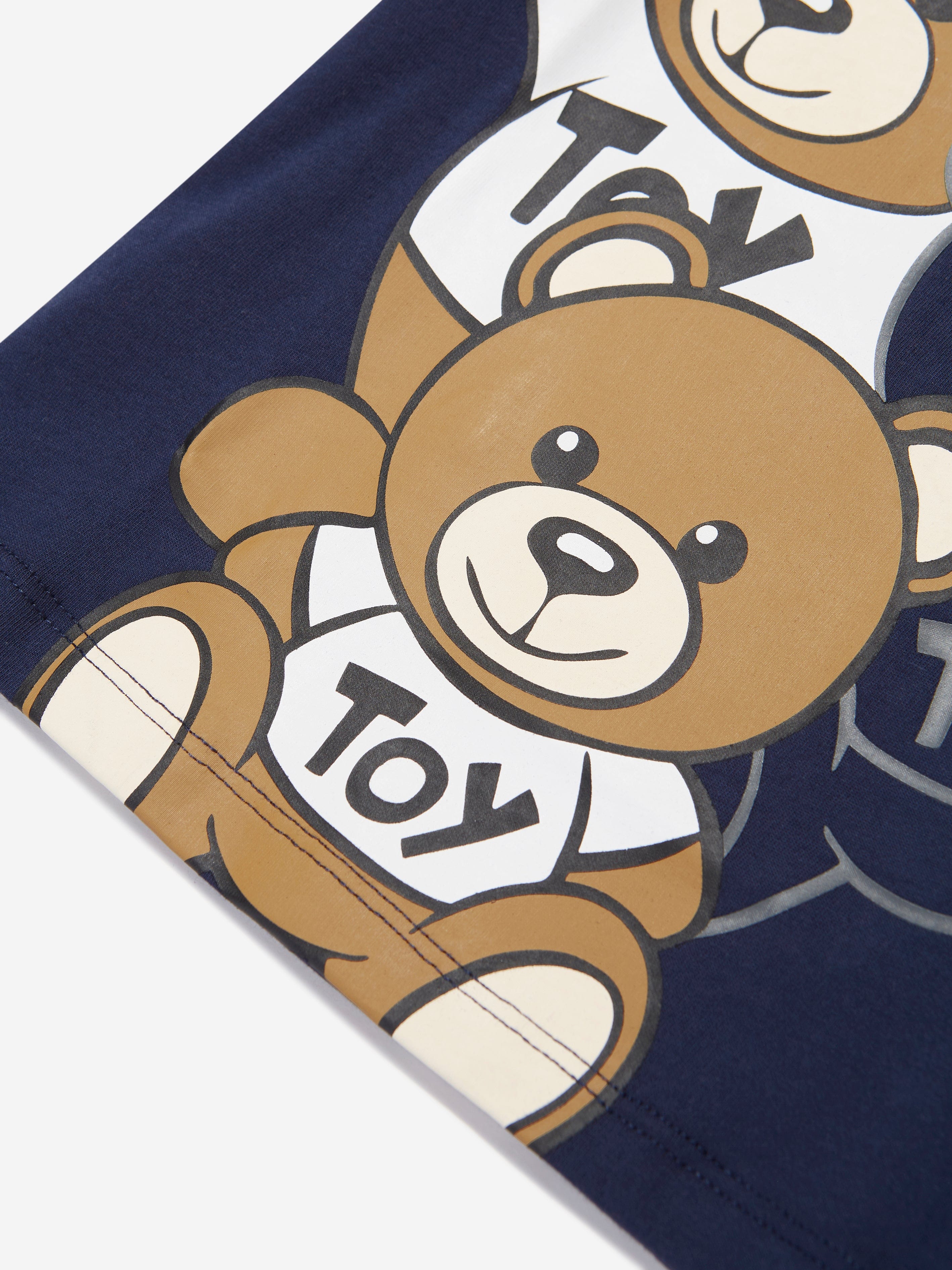 Moschino Baby Teddy Bear T-Shirt in Navy