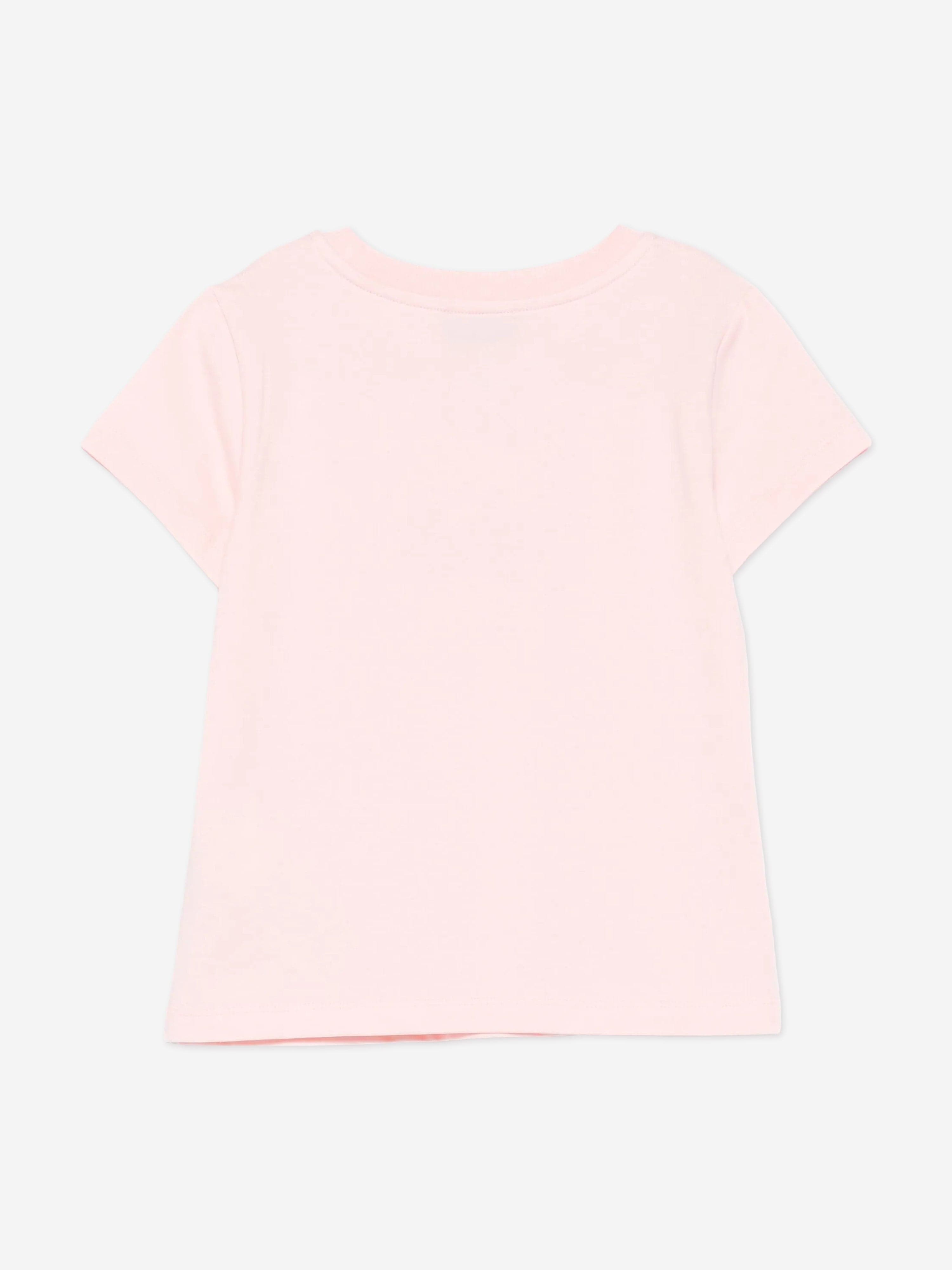Moschino Girls Teddy Bear T-Shirt in Pink