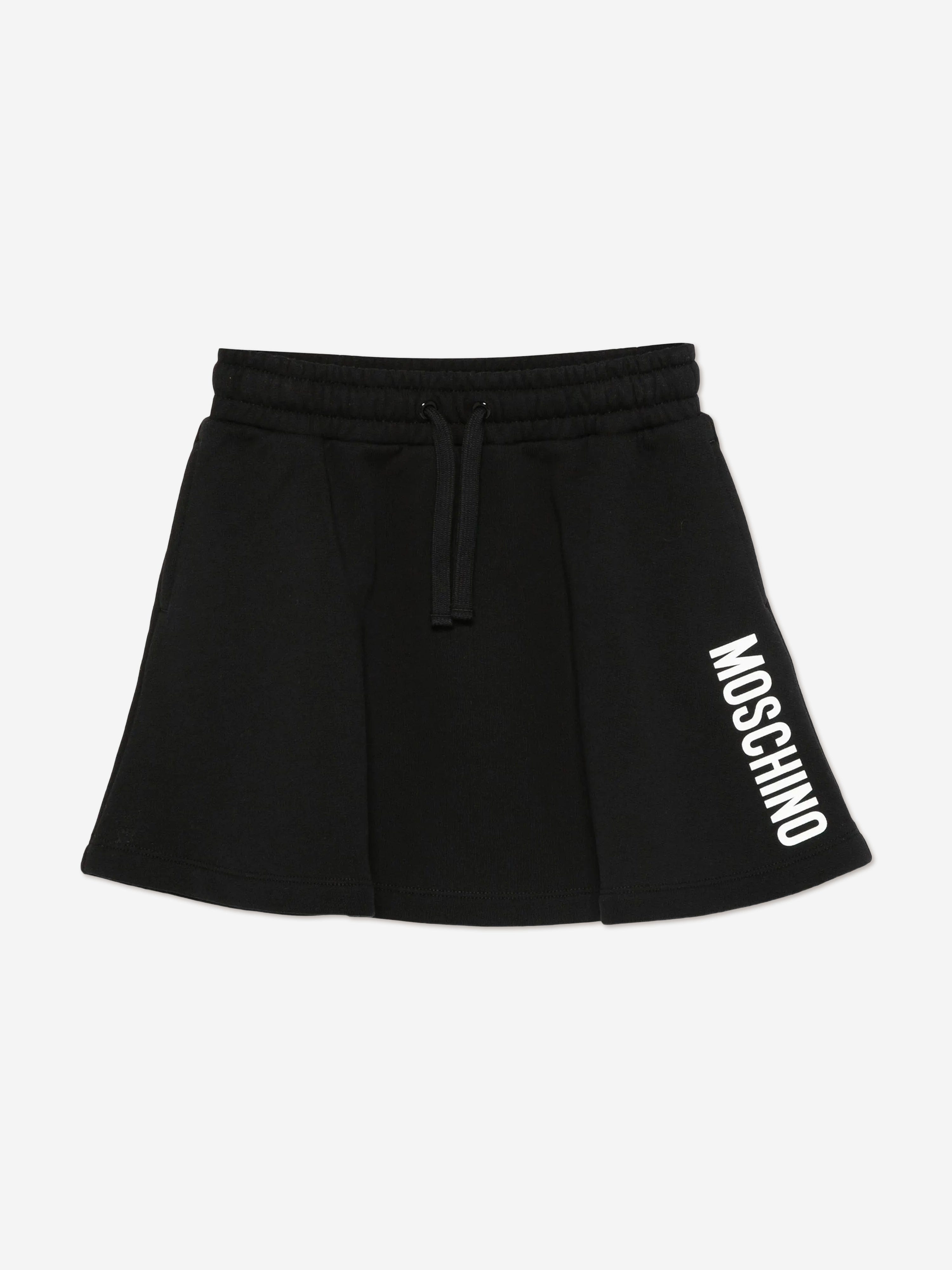 Moschino Girls Logo Skirt in Black