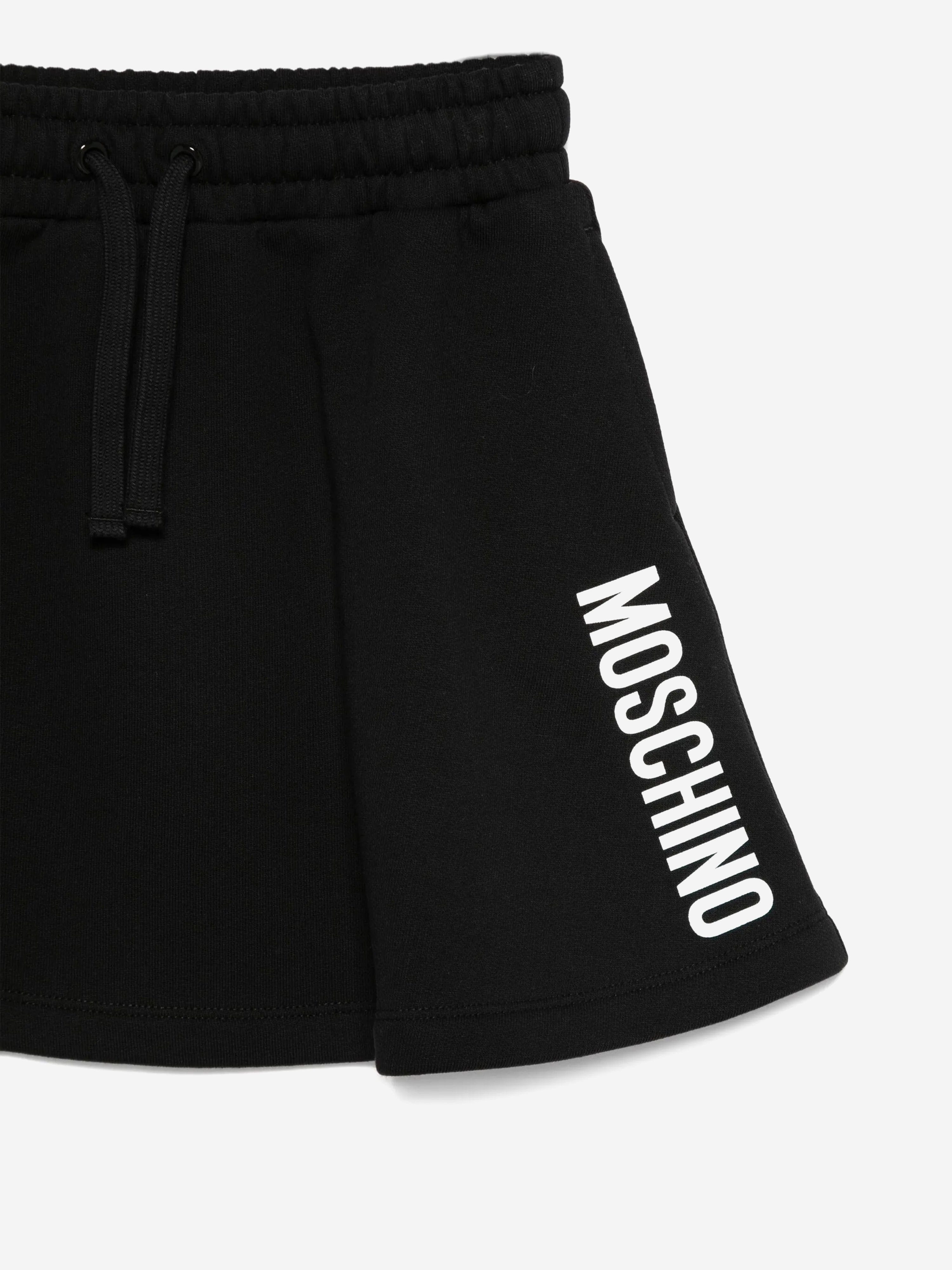 Moschino Girls Logo Skirt in Black
