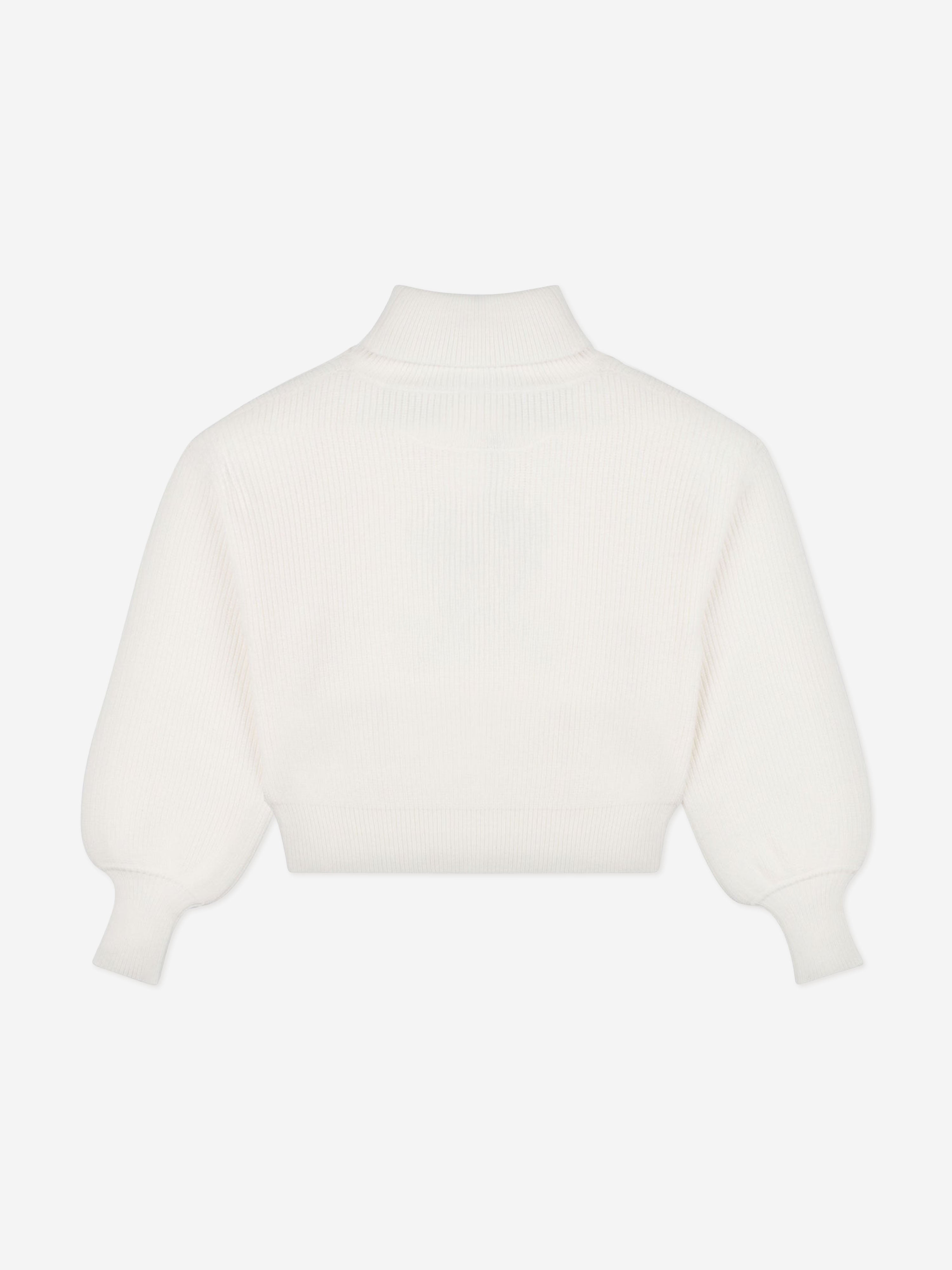 Moschino Girls Bear Logo Jumper in Ivory