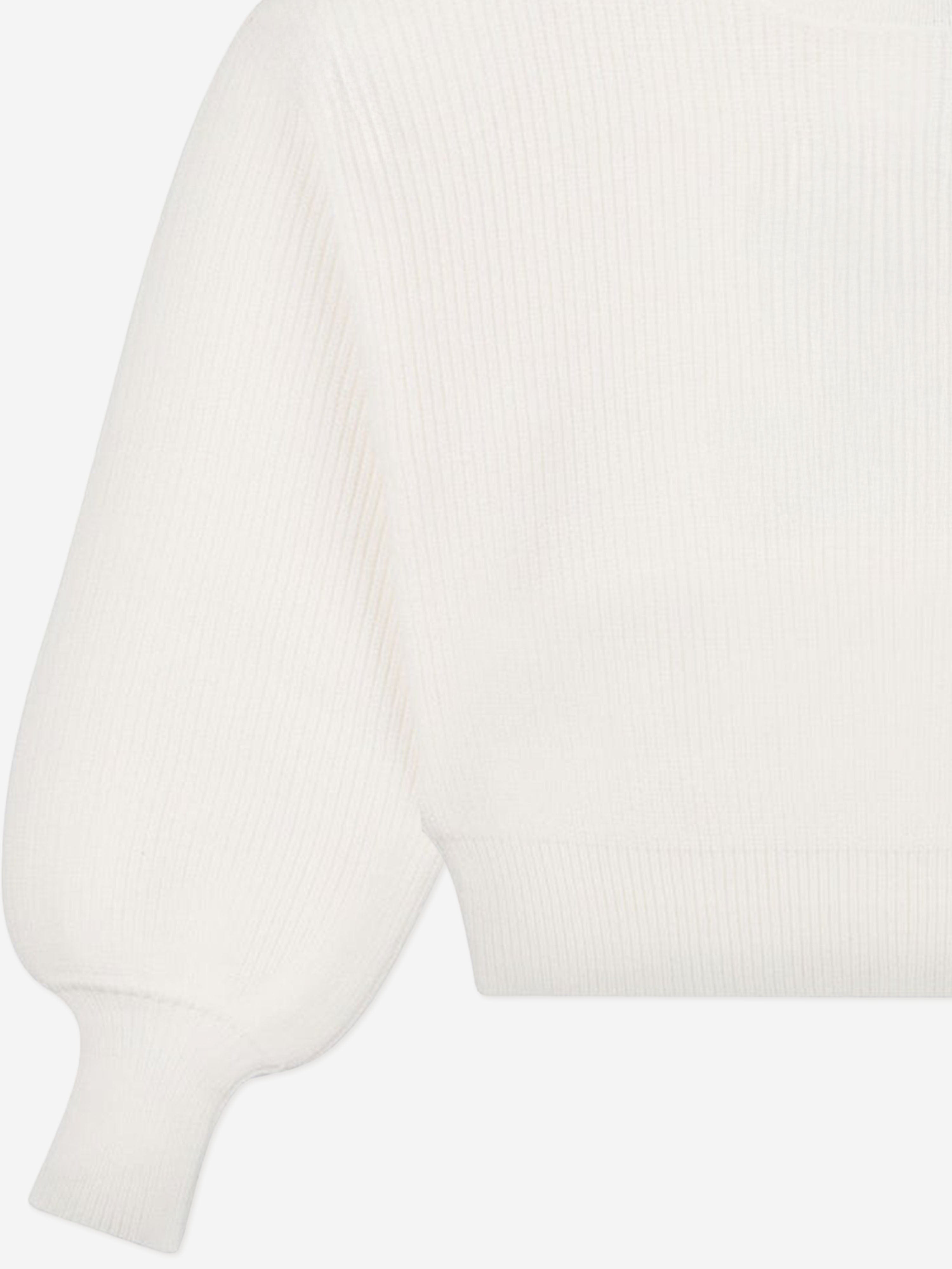 Moschino Girls Bear Logo Jumper in Ivory