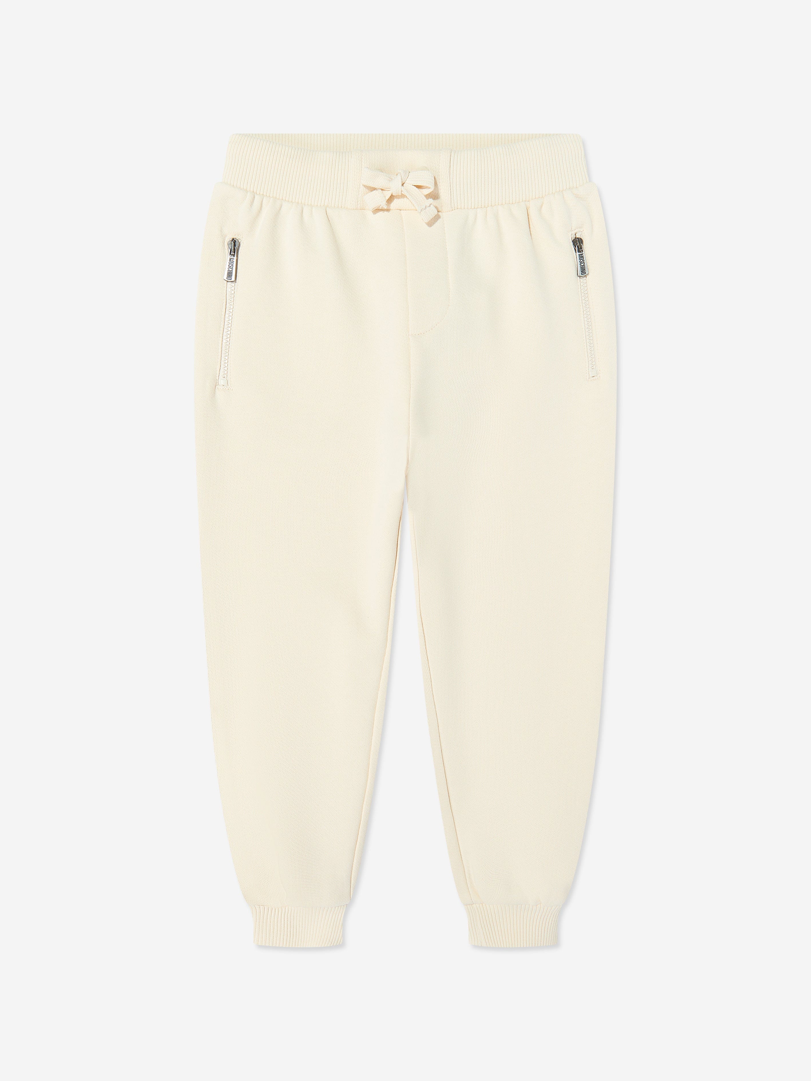 Moschino Kids Teddy Bear Logo Joggers in Ivory