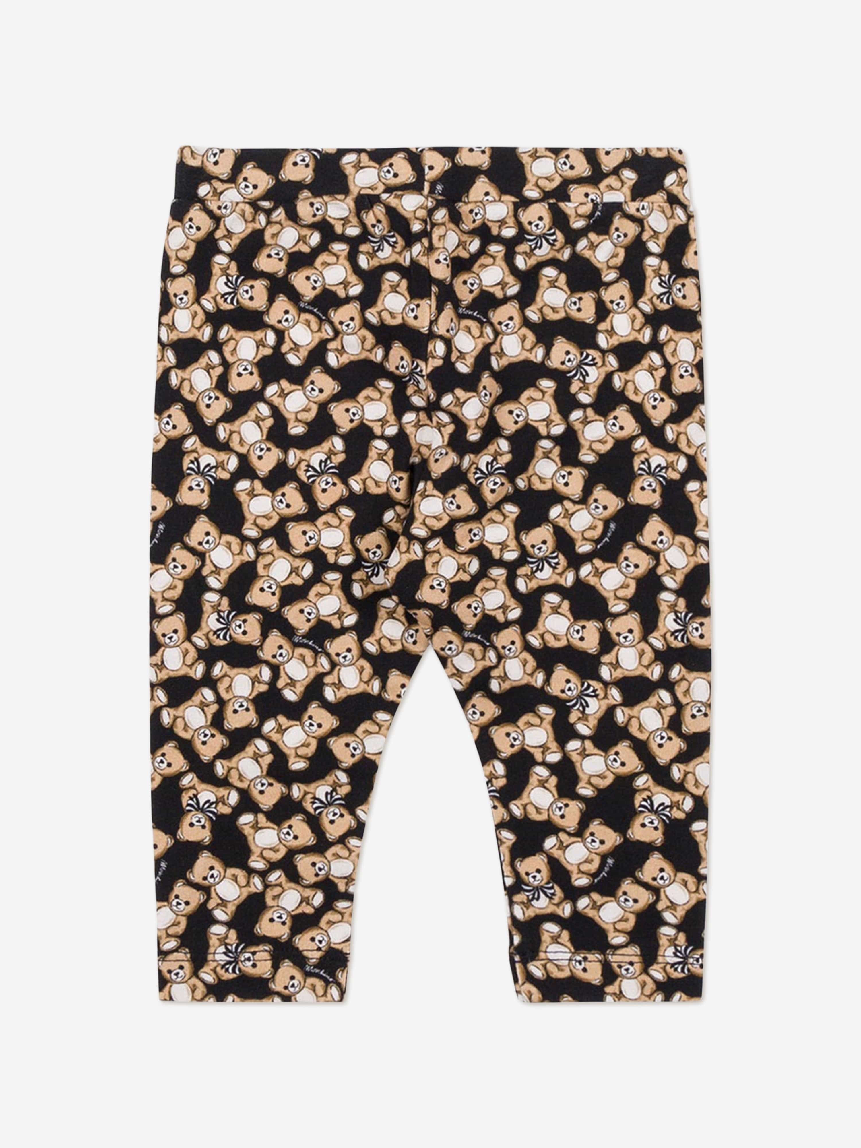 Moschino Baby Girls Teddy Bear Leggings in Black