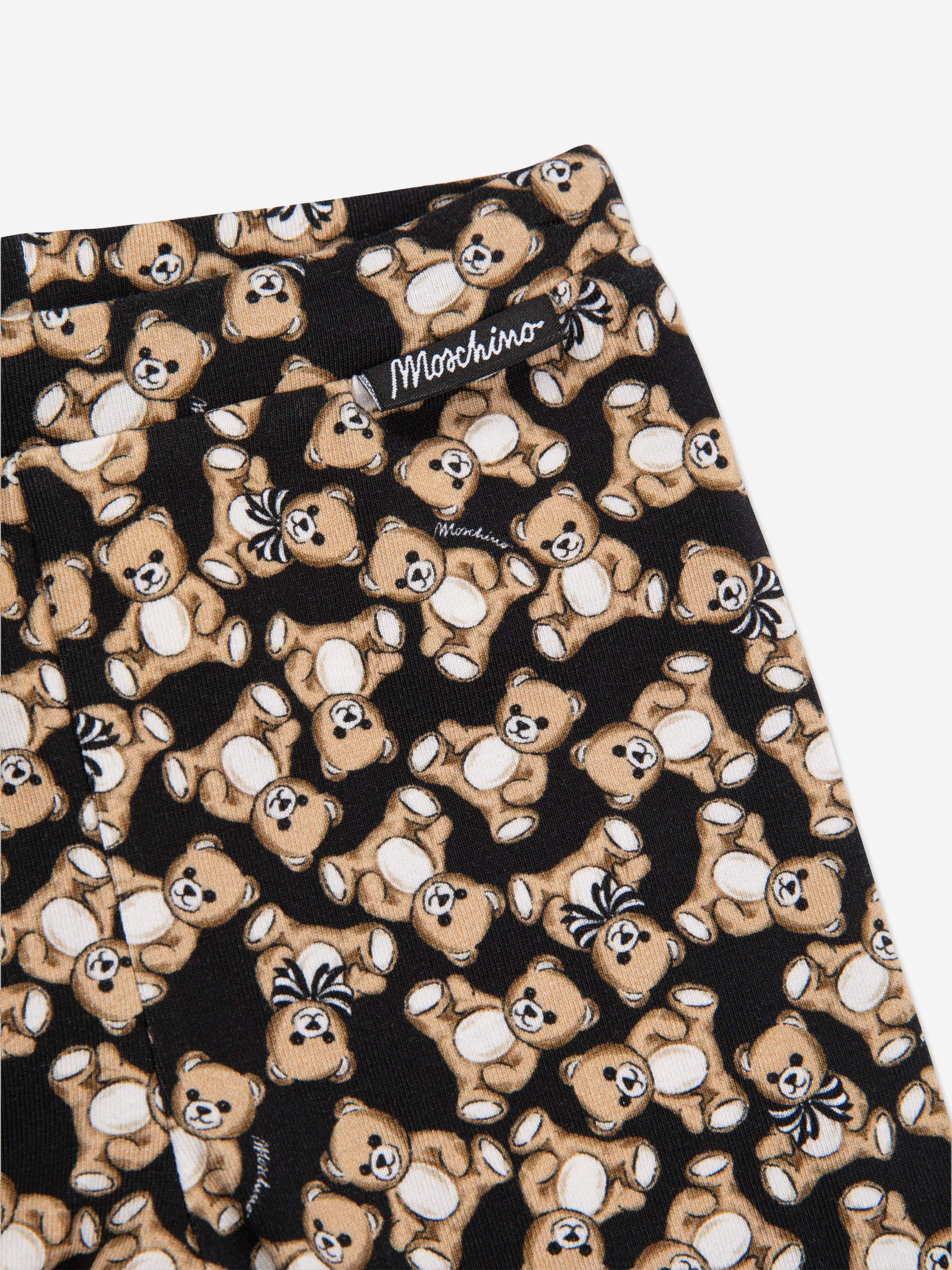 Moschino Baby Girls Teddy Bear Leggings in Black