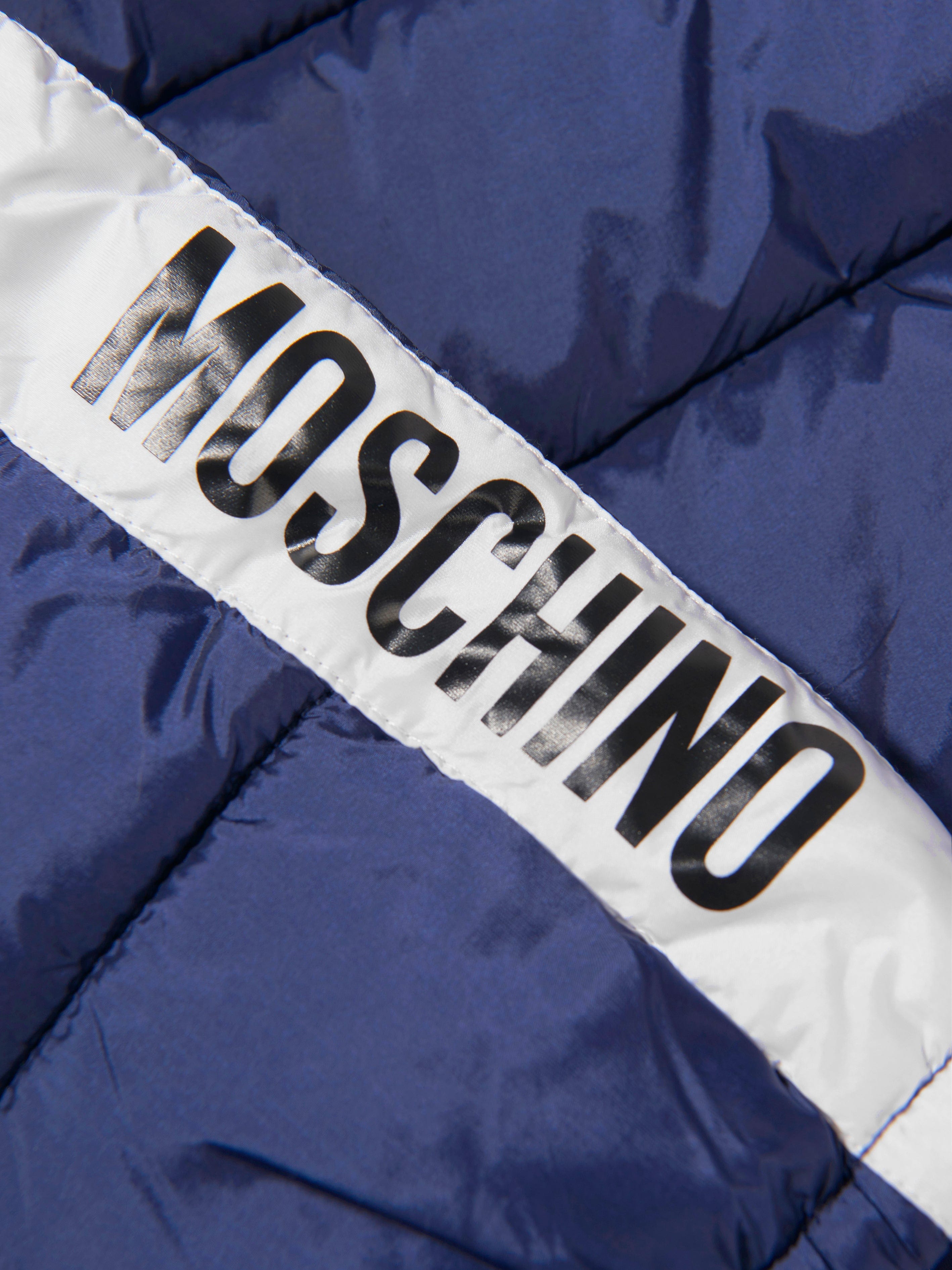 Moschino Baby Logo Trim Padded Jacket