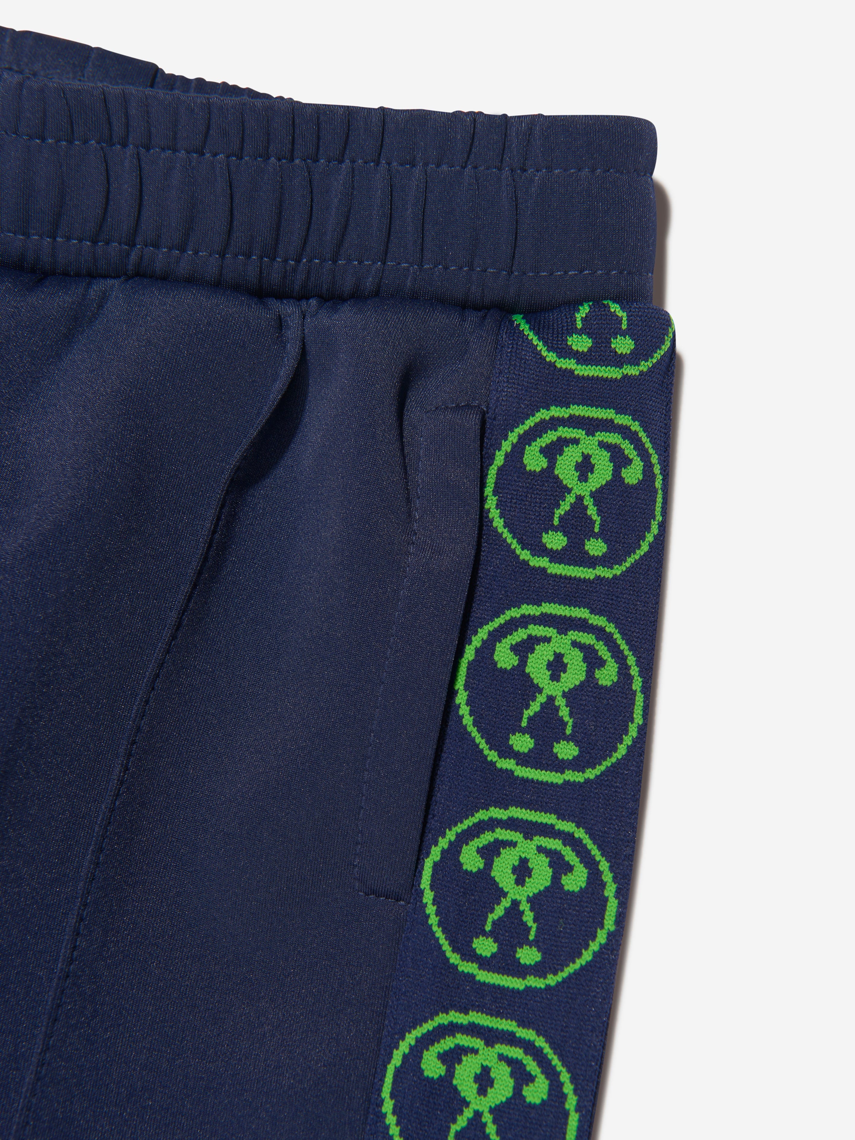 Moschino Boys Milano Logo Joggers in Navy