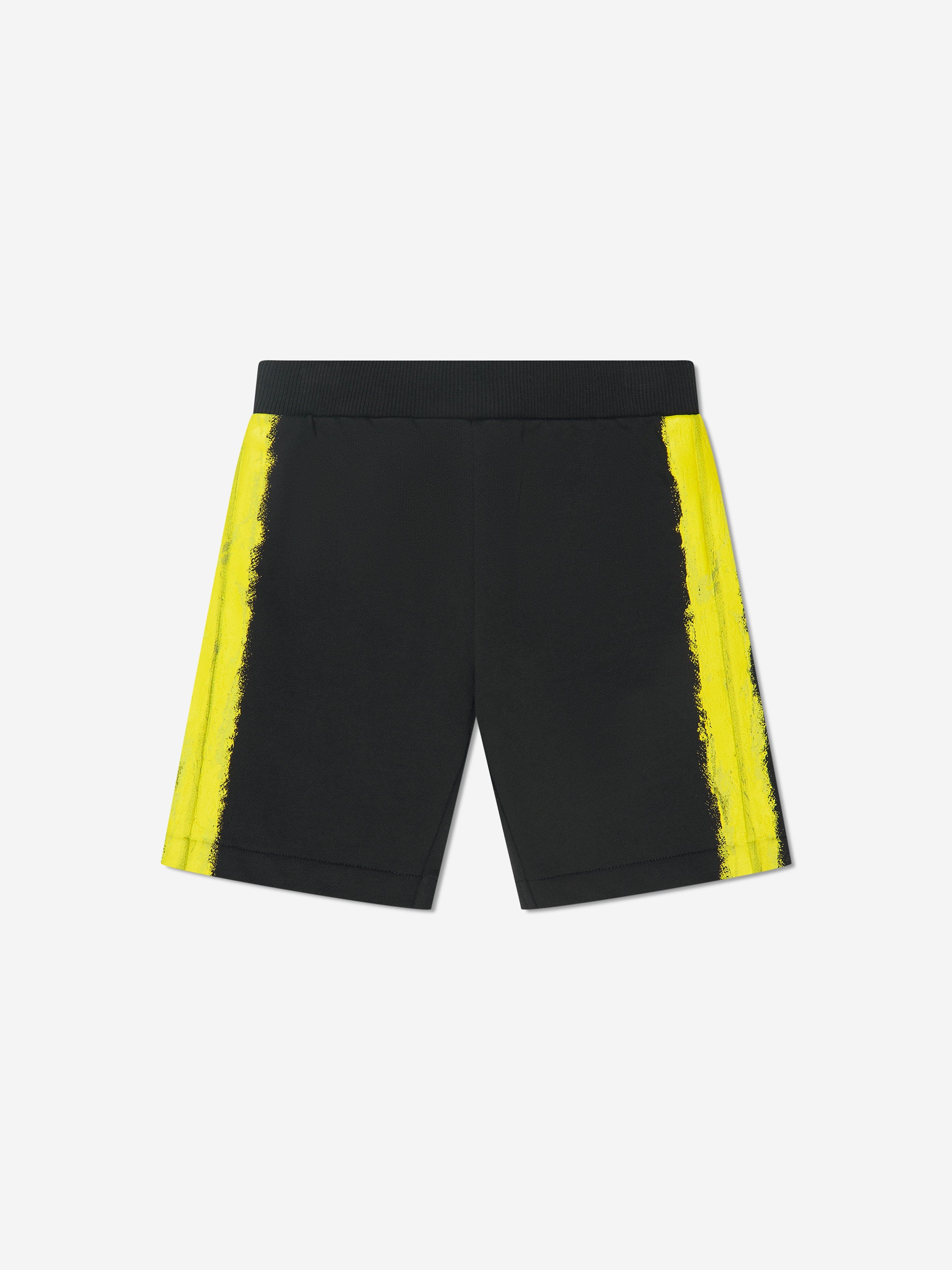 Moschino Boys Logo Print Shorts in Black