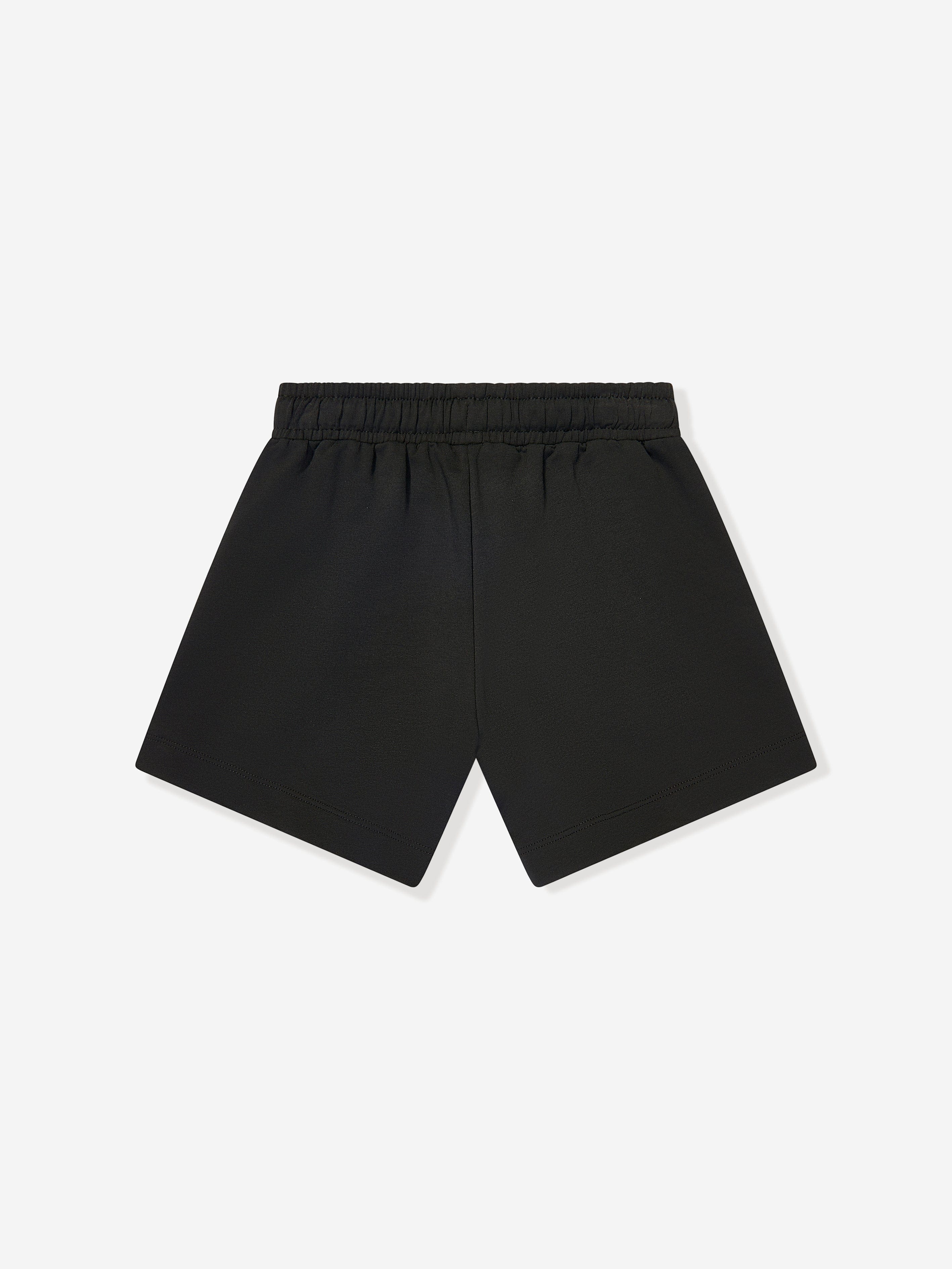 Moschino Girls Teddy Logo Shorts in Black