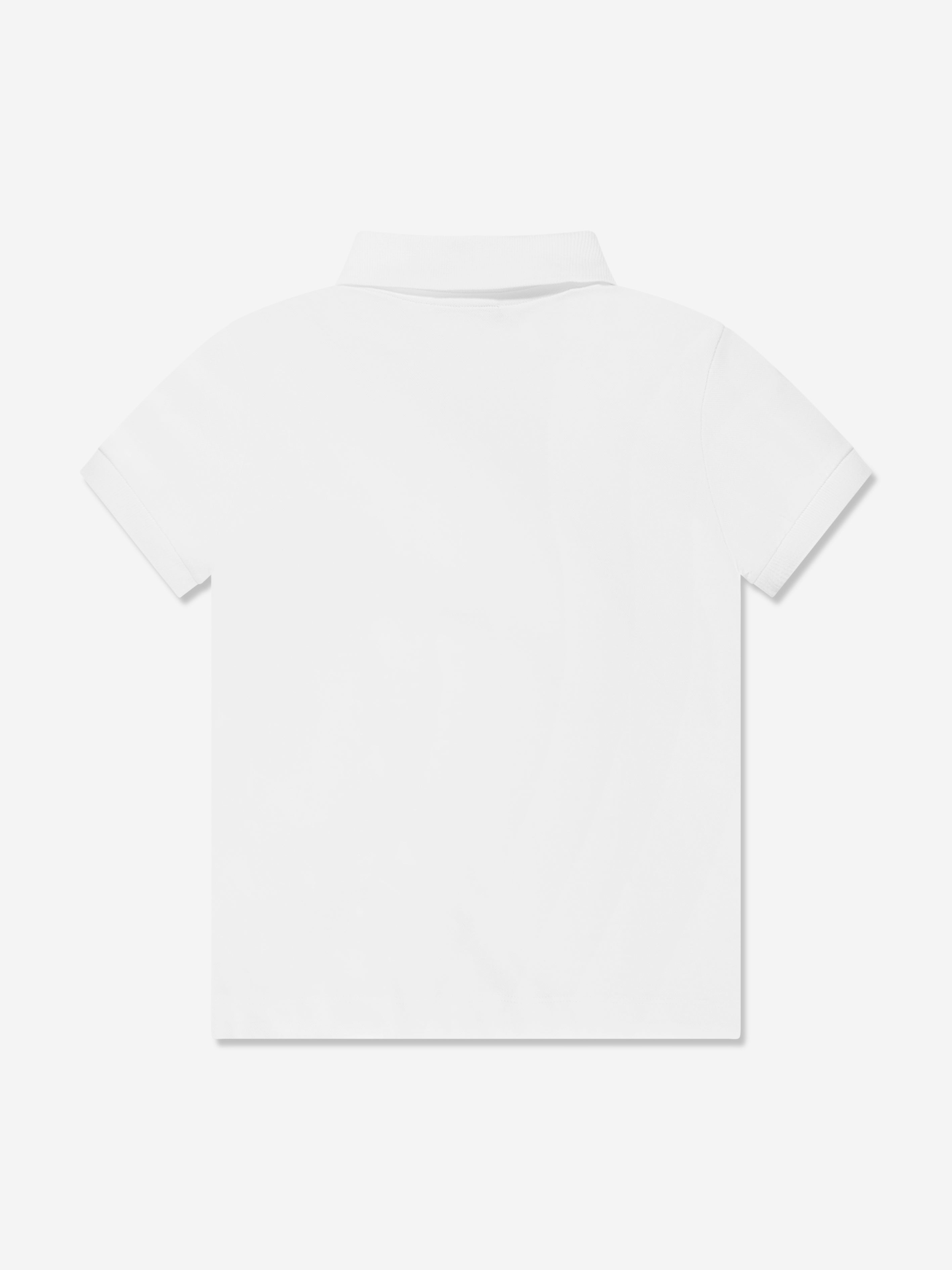 Moschino Boys Teddy Logo Polo Shirt in White