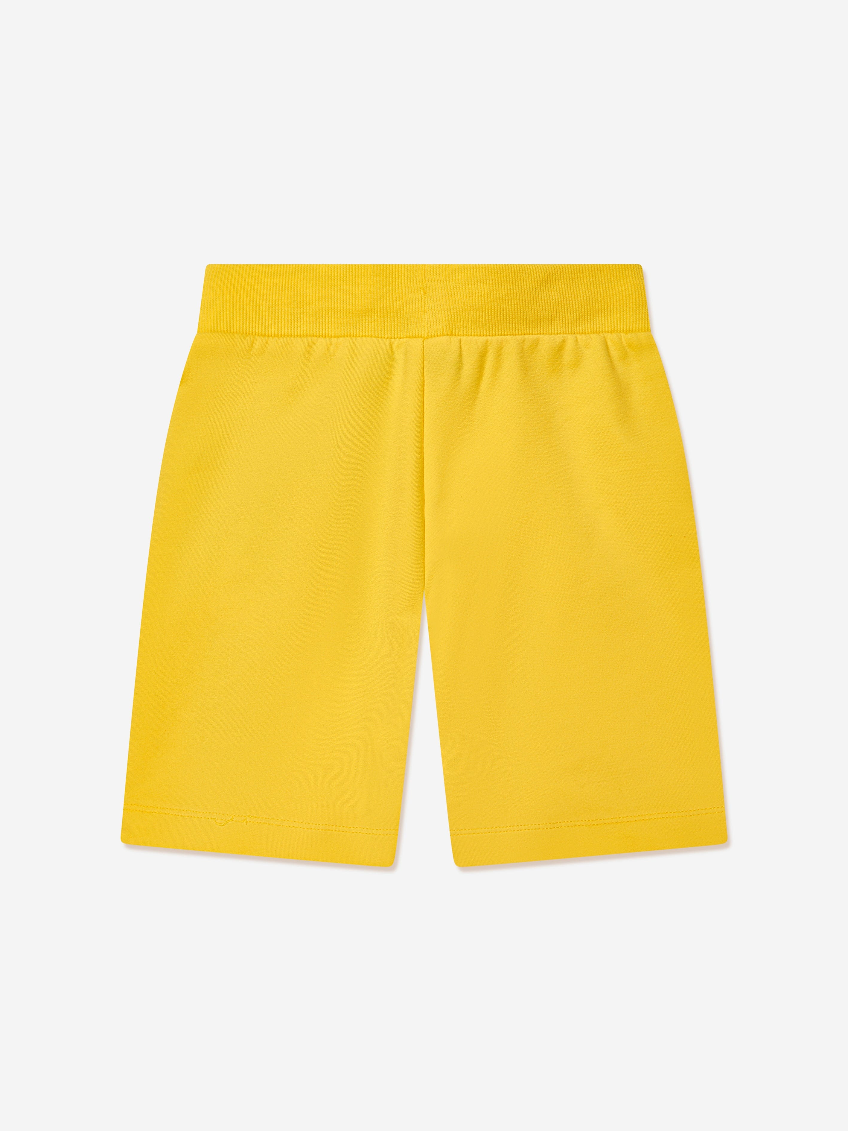 Moschino Boys Logo Shorts in Yellow