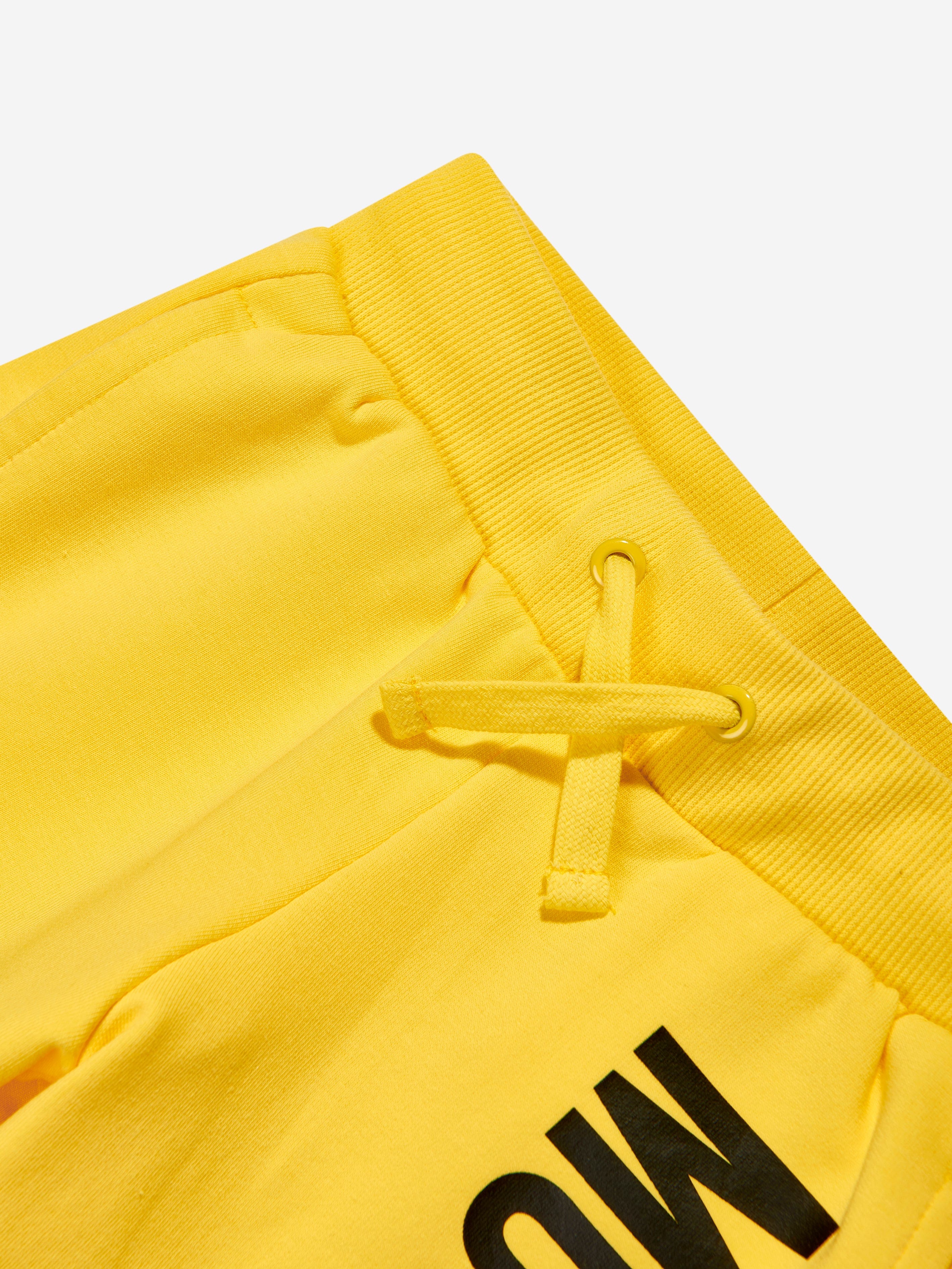 Moschino Boys Logo Shorts in Yellow