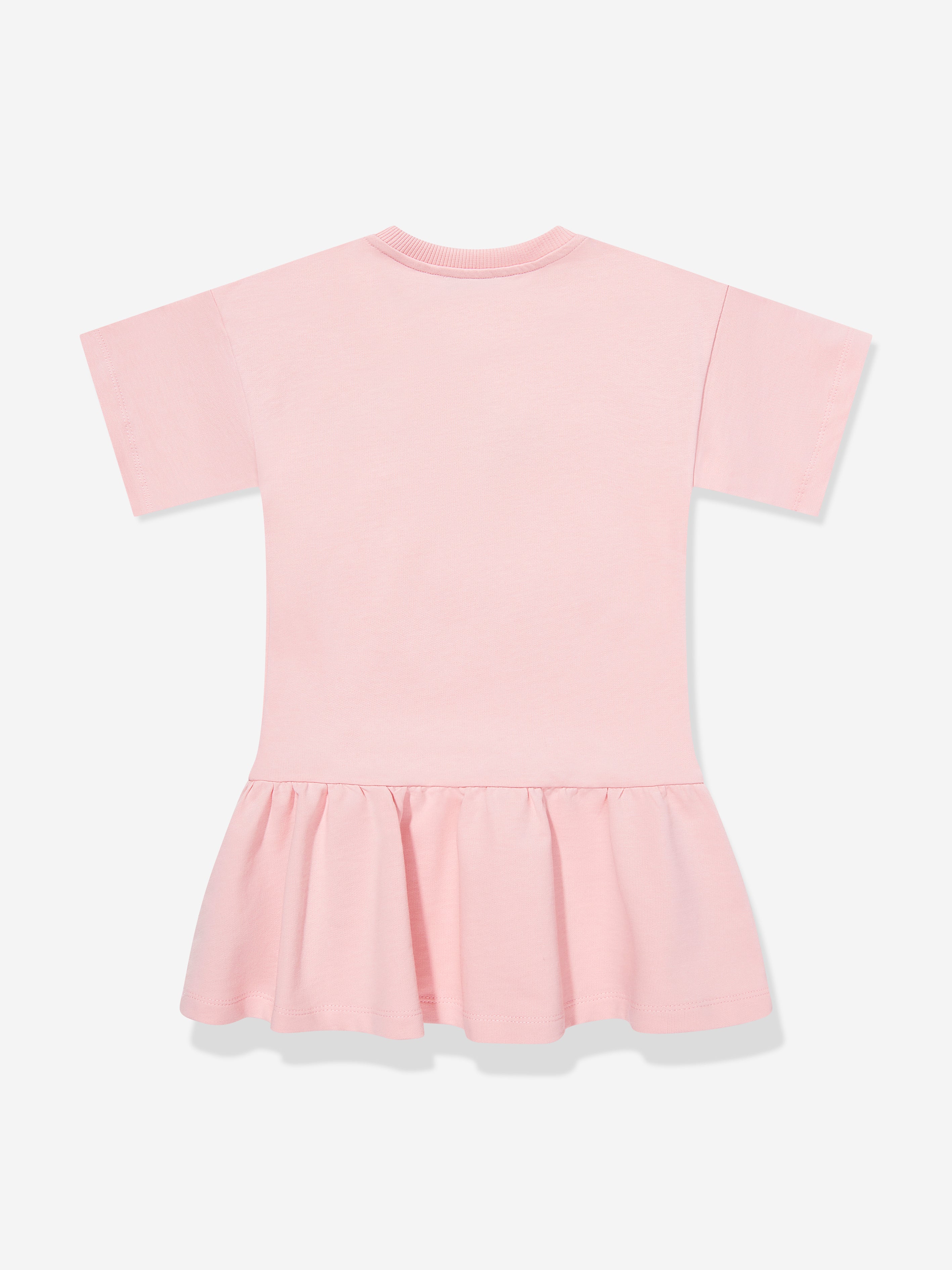 Moschino Girls Teddy Bear Logo Dress in Pink