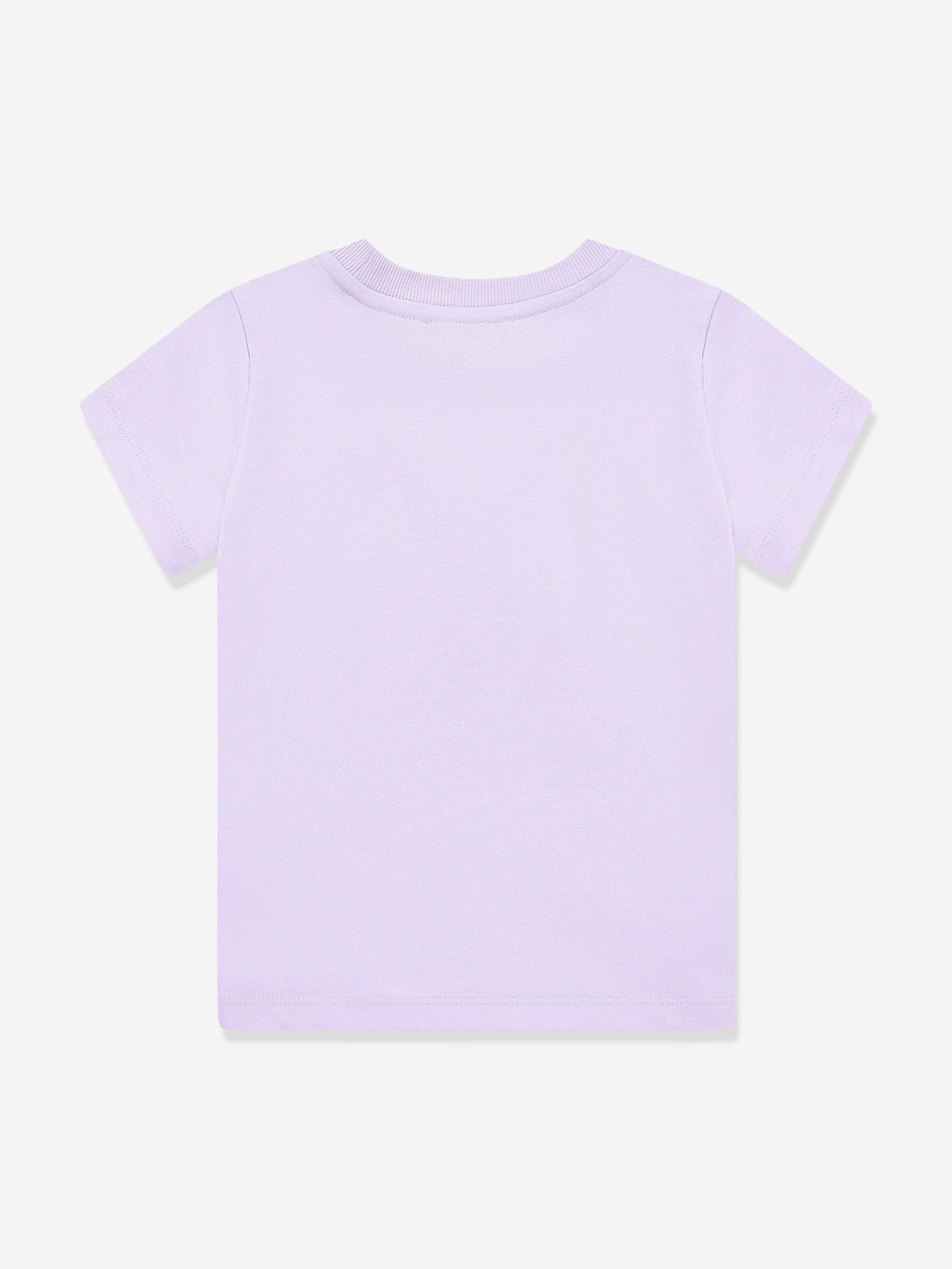 Moschino Girls Teddy Bear T-Shirt in Purple