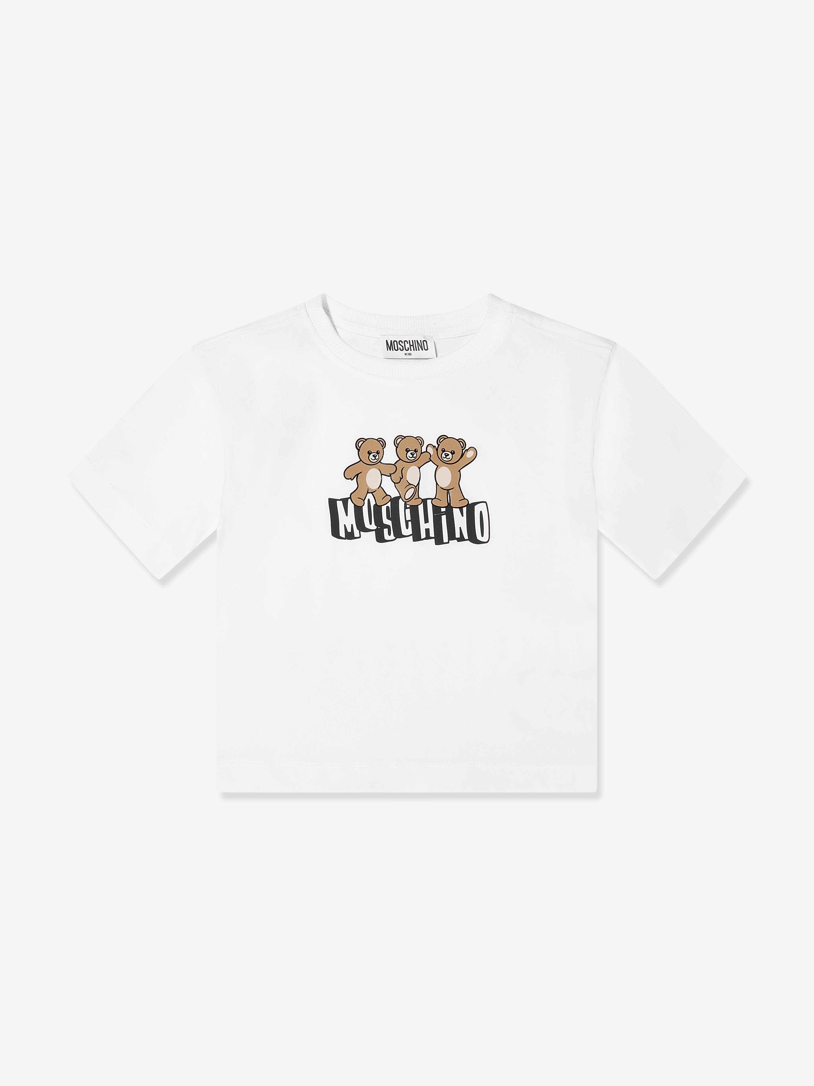 Moschino Boys Teddy Bear Logo Short Set in Navy