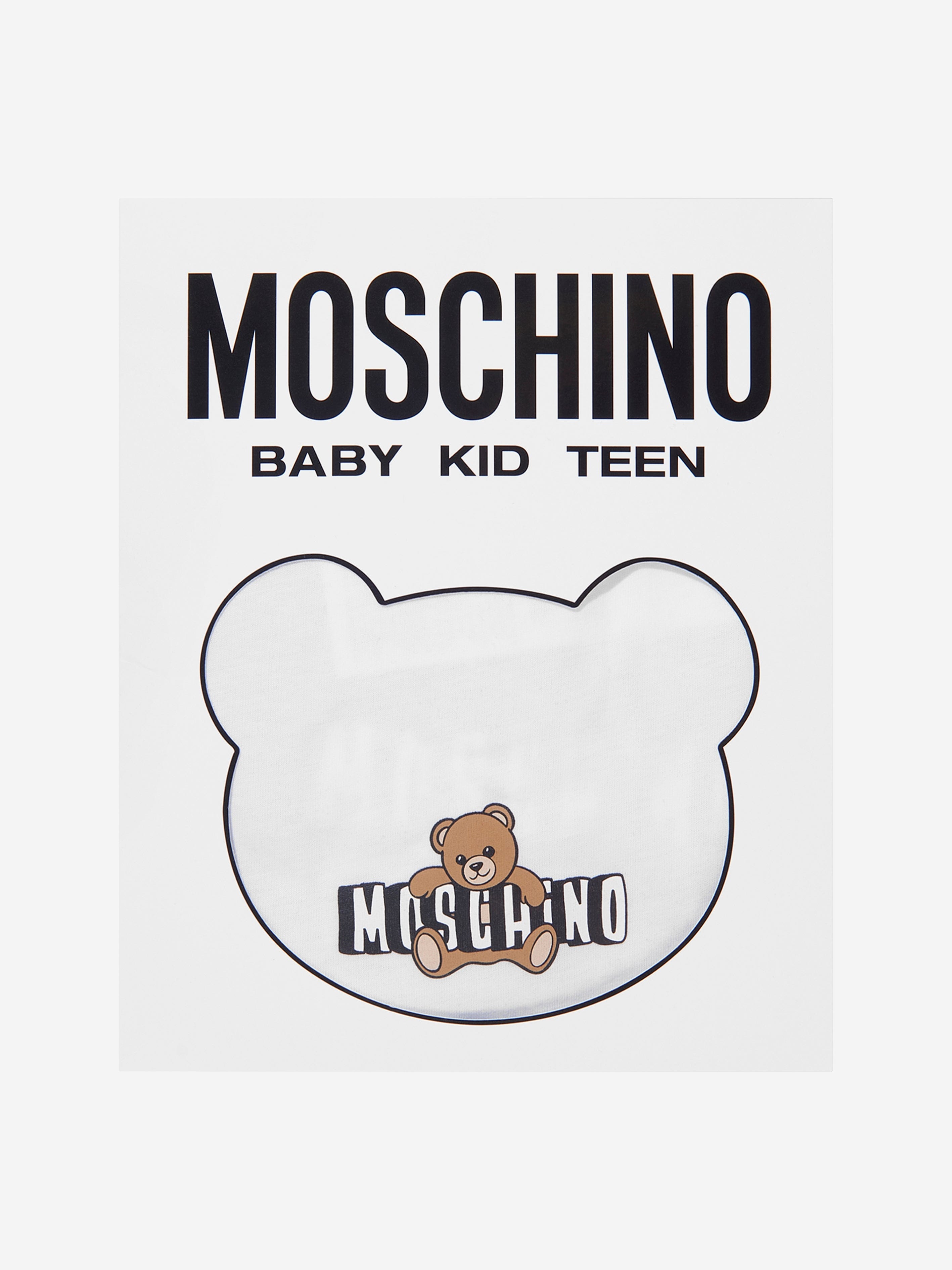 Moschino Baby Teddy Bear Logo Babygrow Set in Navy