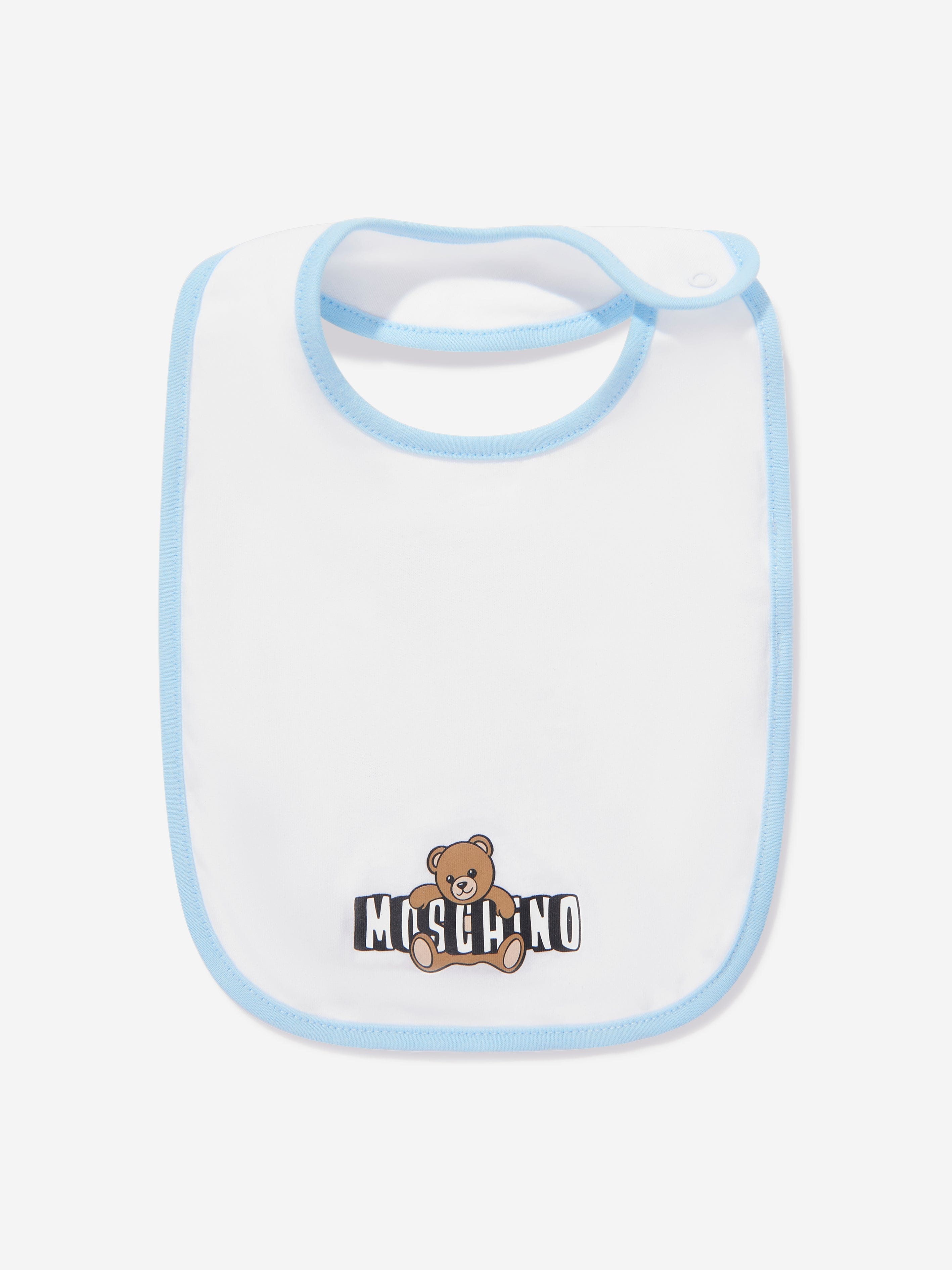 Moschino Baby Boys Teddy Bear Logo Babygrow Set in Blue