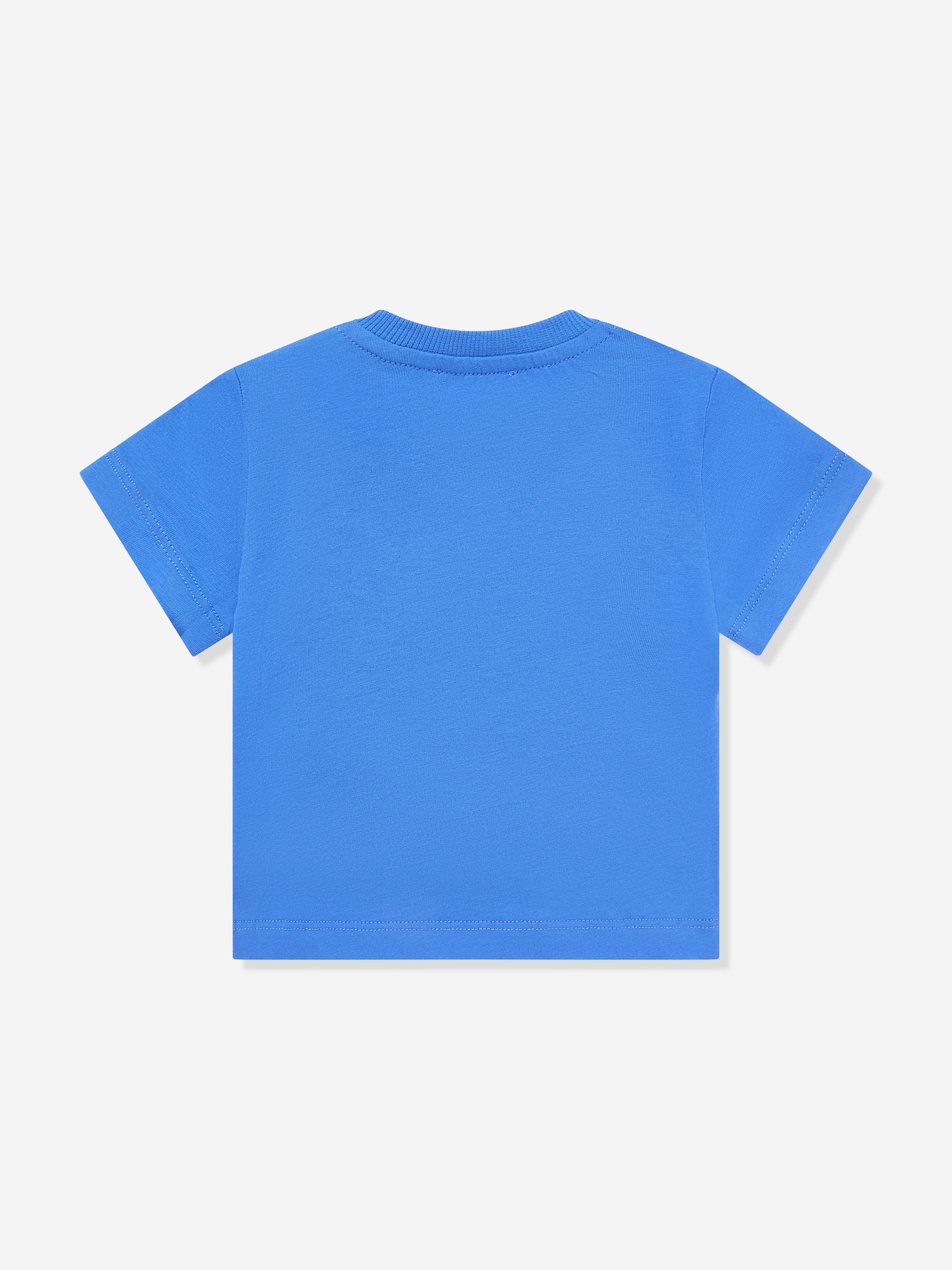 Moschino Baby Boys Teddy Bear Logo T-Shirt in Blue