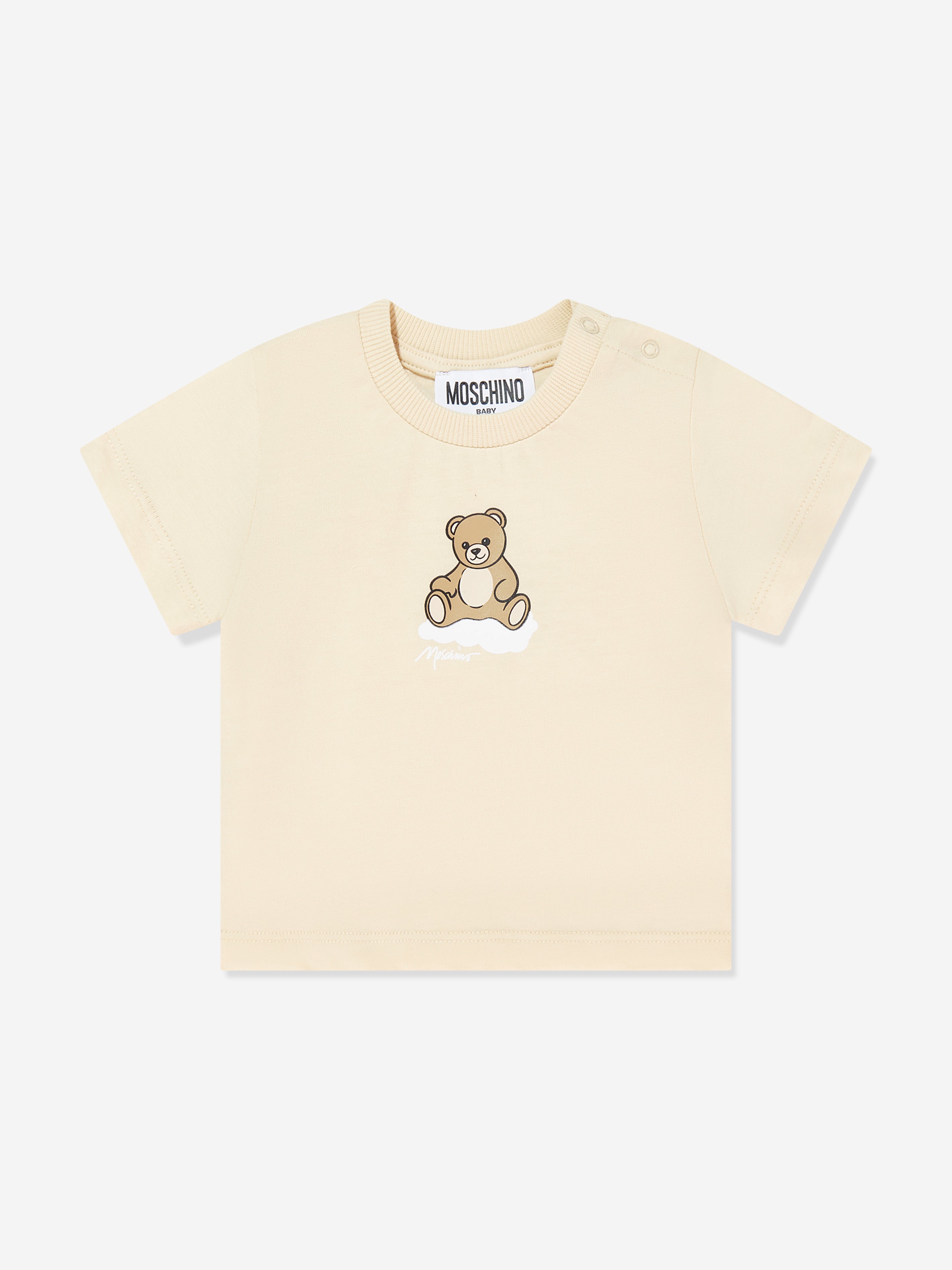 Moschino Baby Teddy Bear T-Shirt in Beige