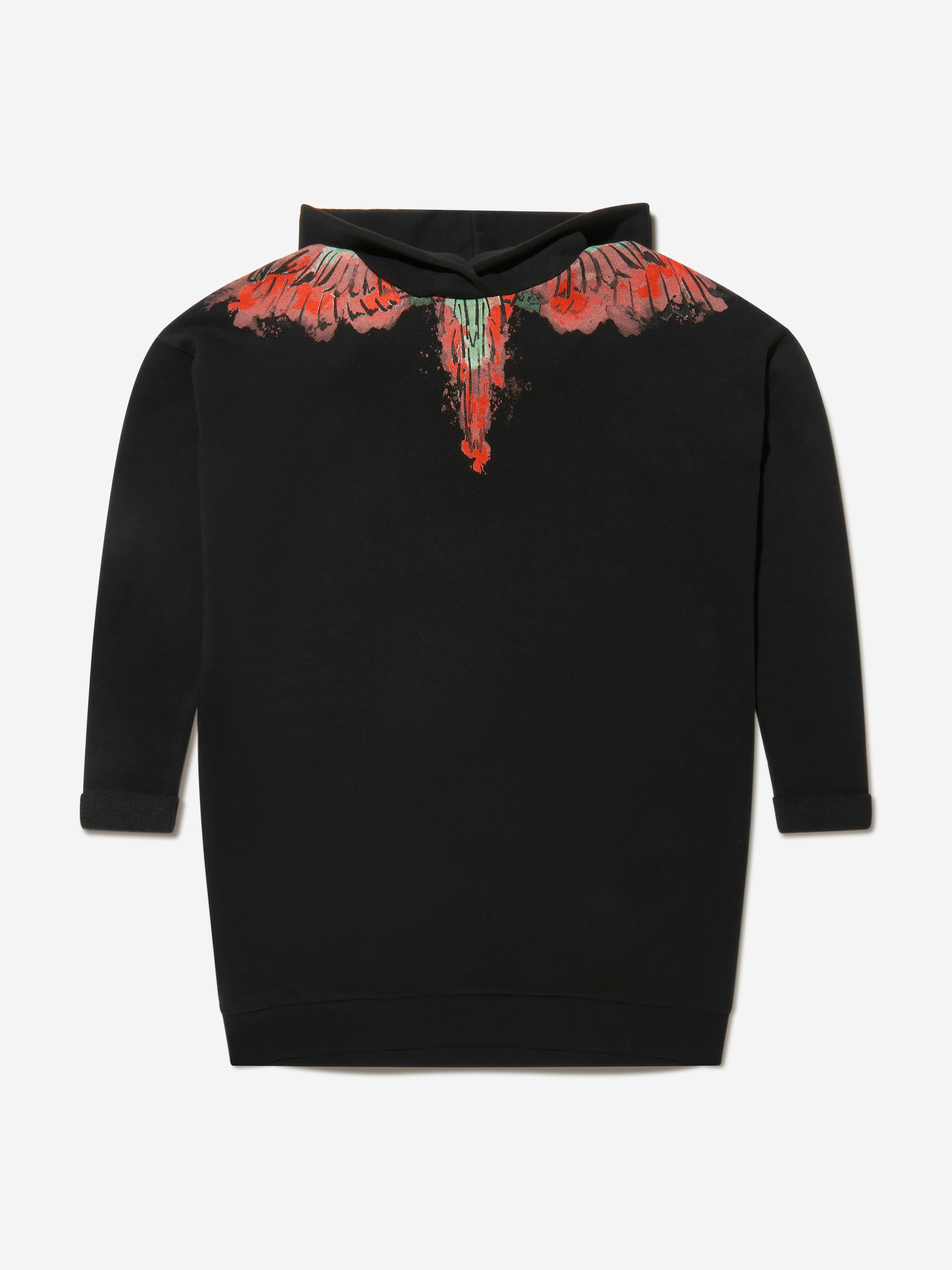 Marcelo Burlon Girls Cotton Wings Hoodie Dress