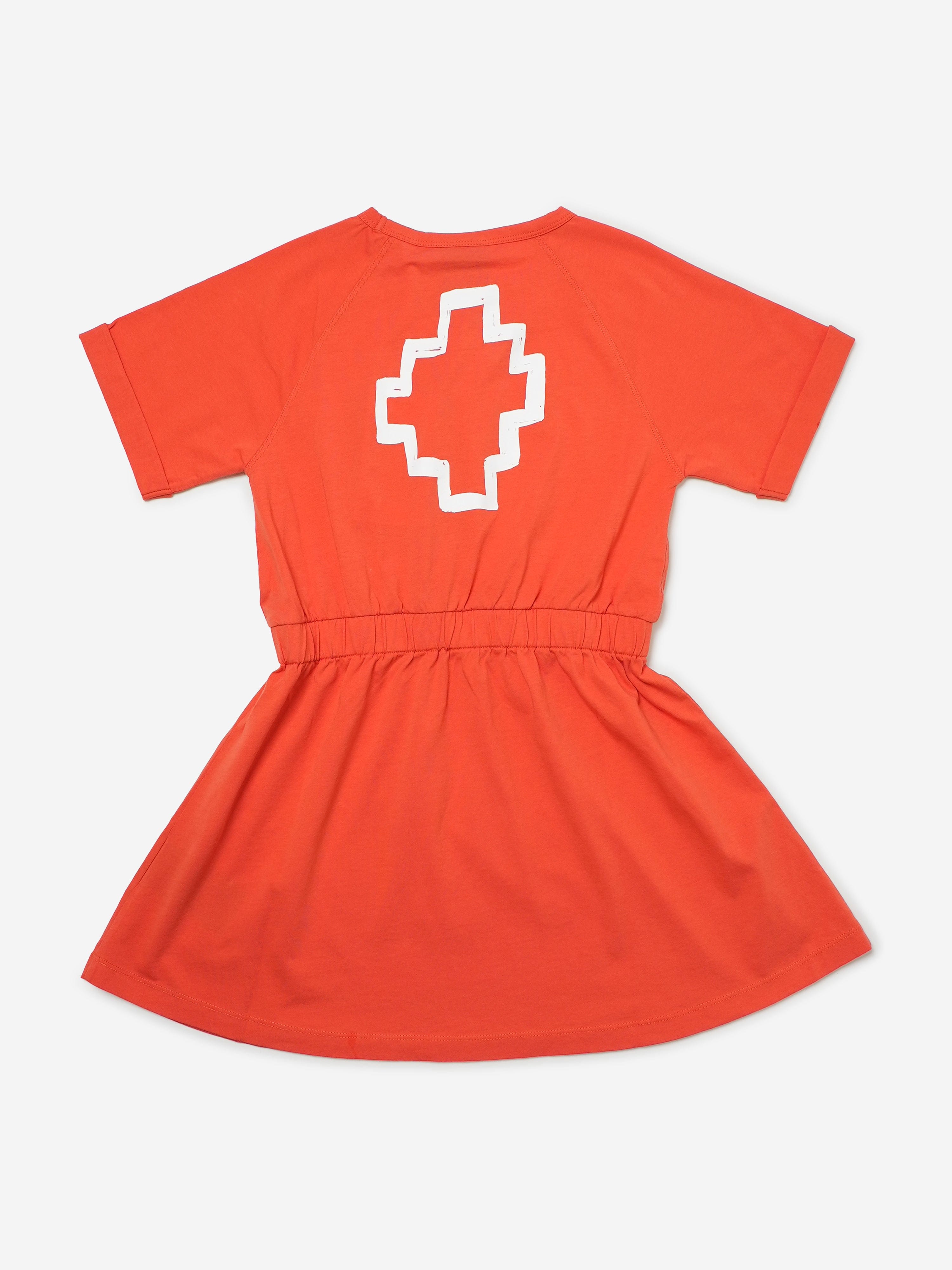 Marcelo Burlon Girls Cotton Jersey Logo Dress