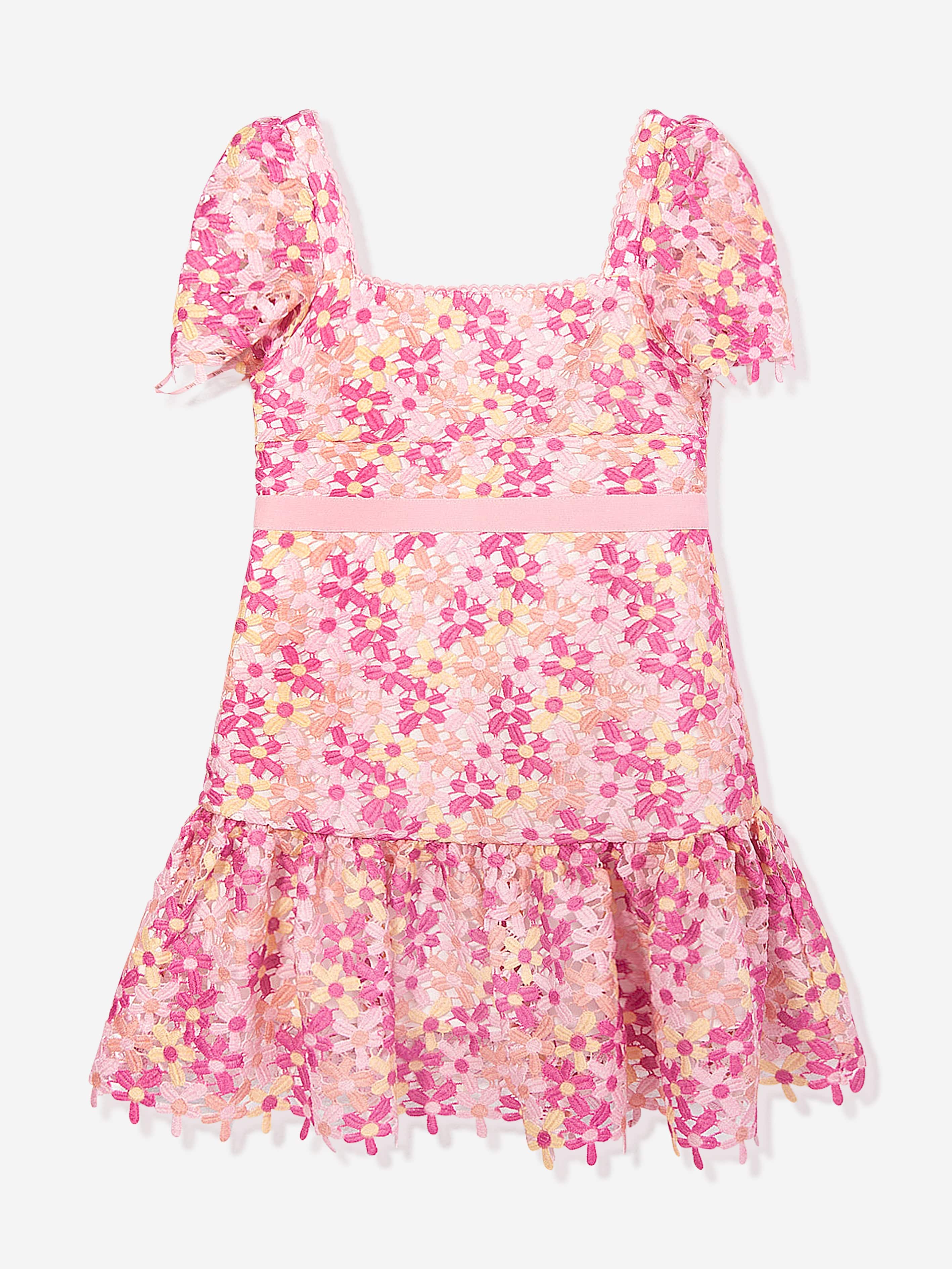 Marlo Girls Pixie Embroidered Dress in Multicolour