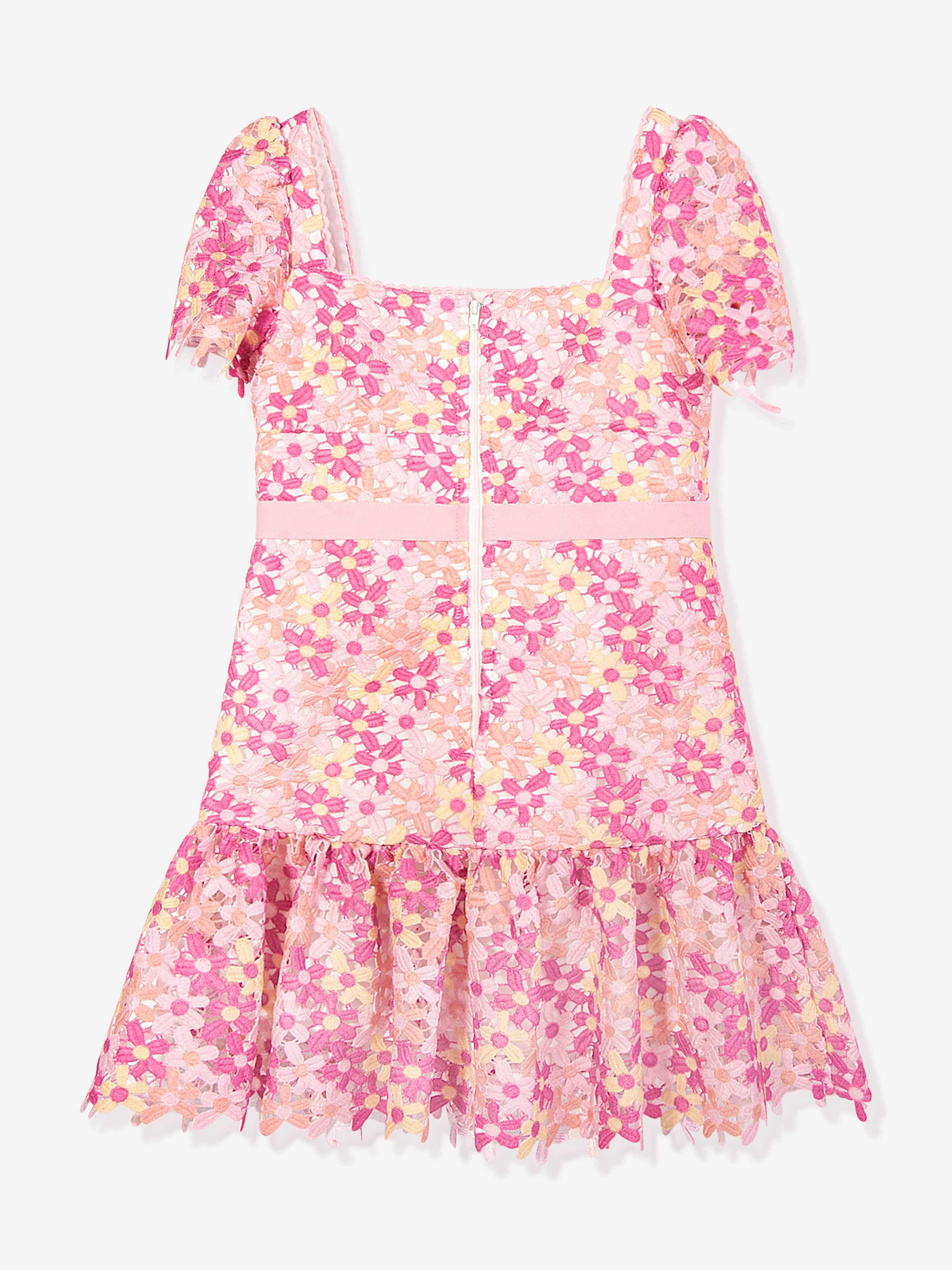 Marlo Girls Pixie Embroidered Dress in Multicolour