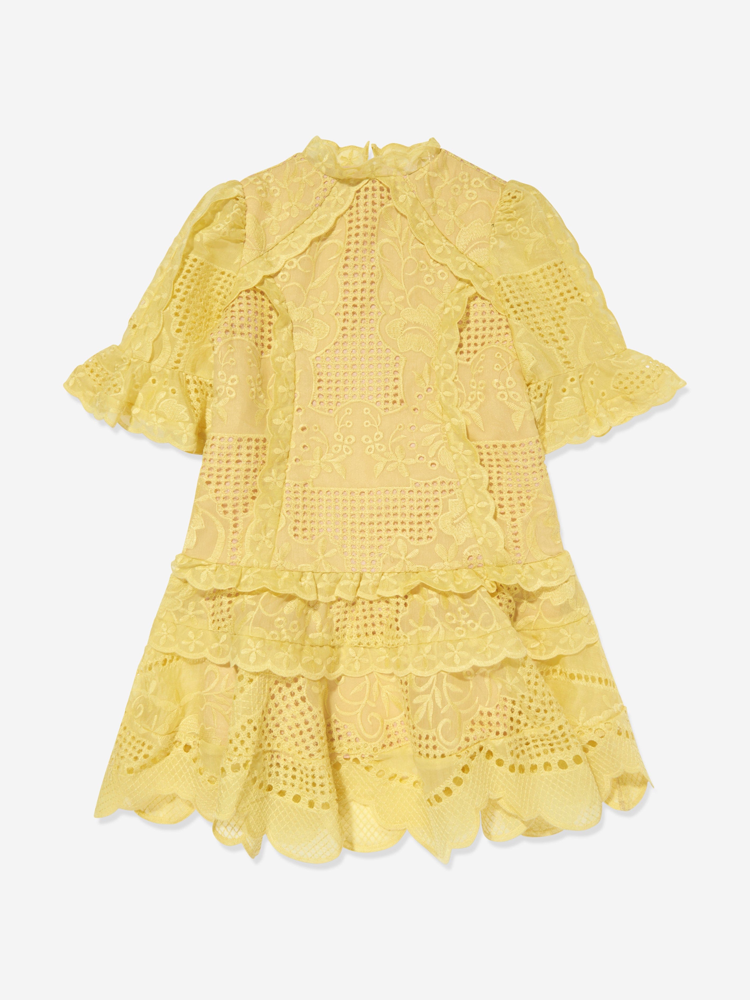 Marlo Girls Penelope Mini Dress in Yellow