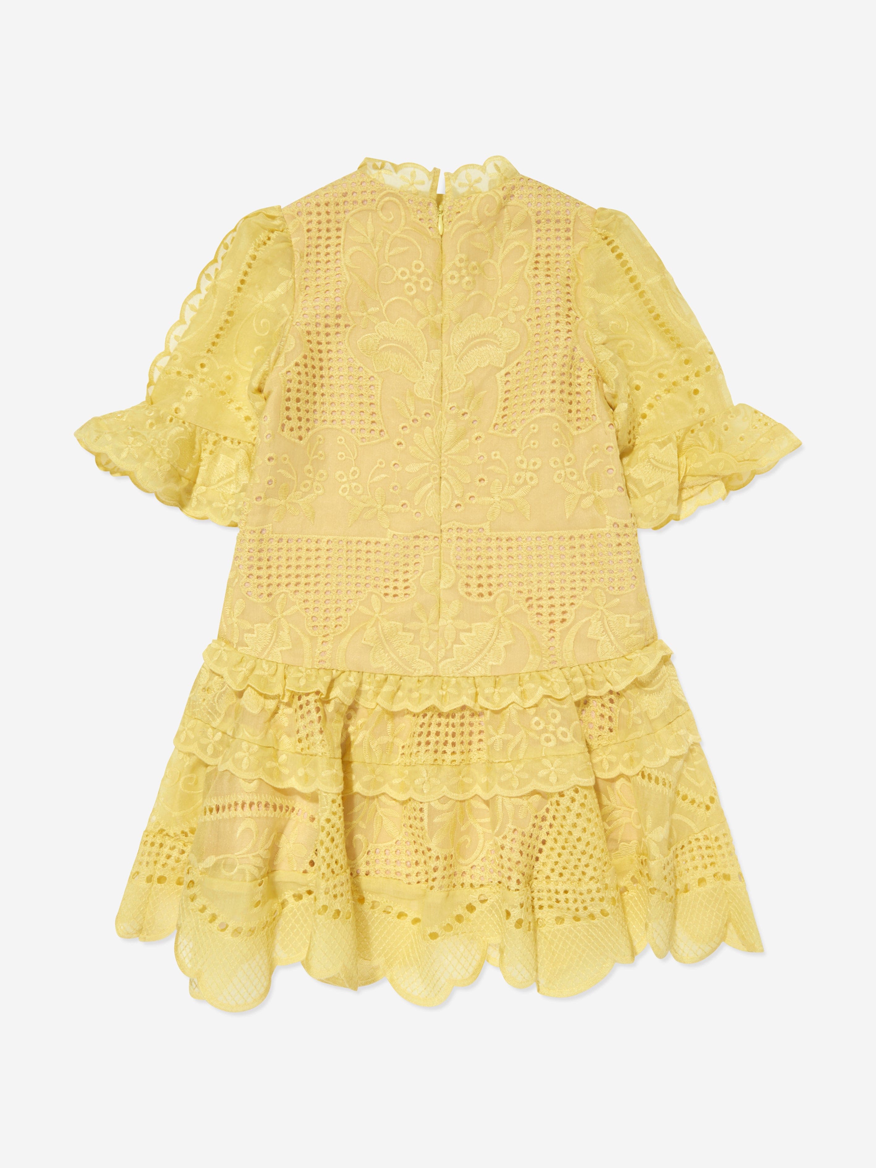 Marlo Girls Penelope Mini Dress in Yellow