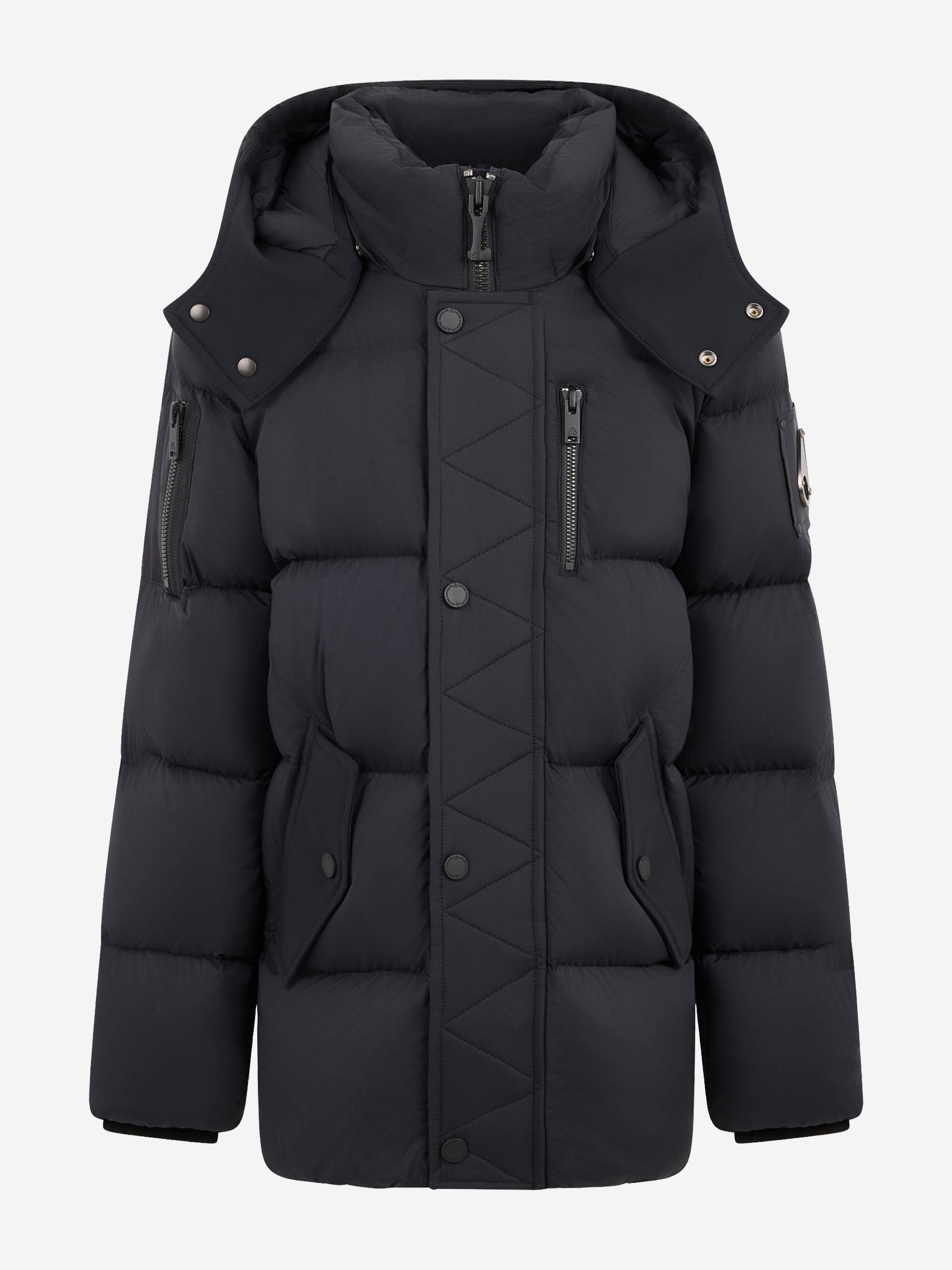 Moose Knuckles Kids Everest 3Q Down Puffer Jacket in Black