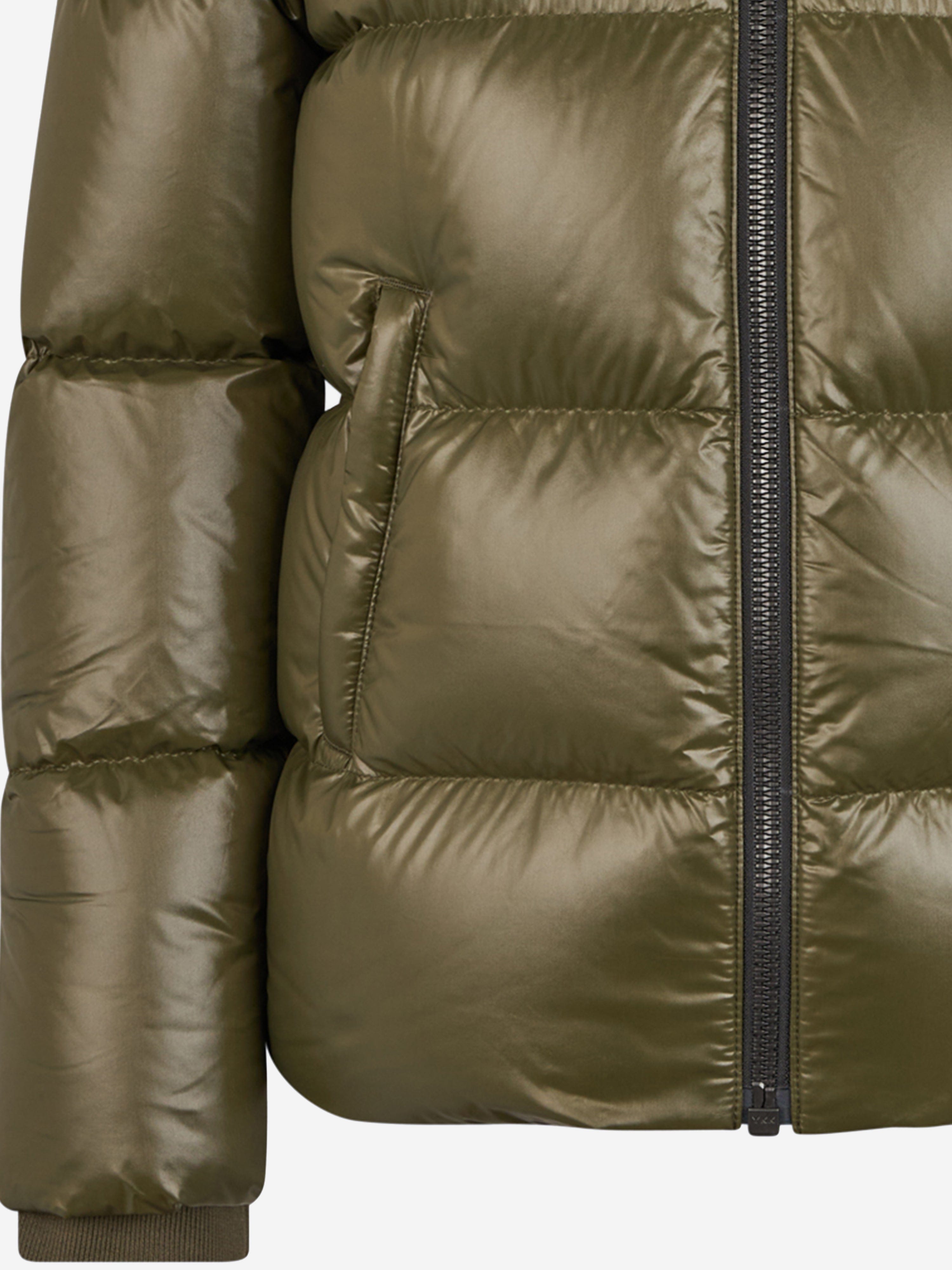 Moose Knuckles Kids Kings Down Padded Puffer Jacket in Green