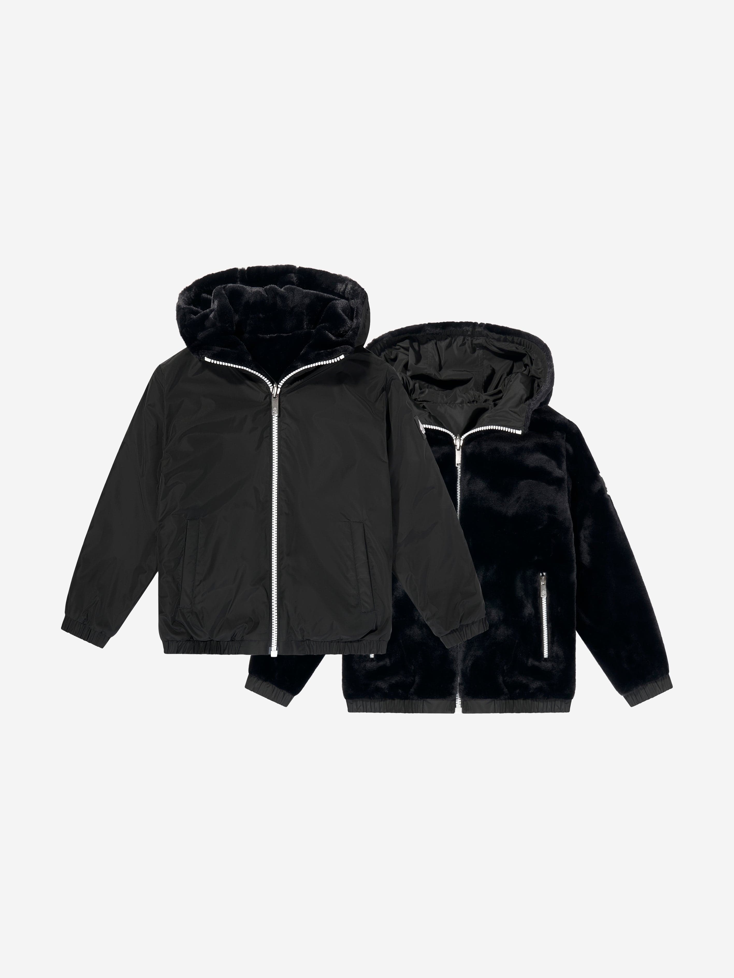 Moose Knuckles Kids Simcoe Reversible Bunny Jacket in Black