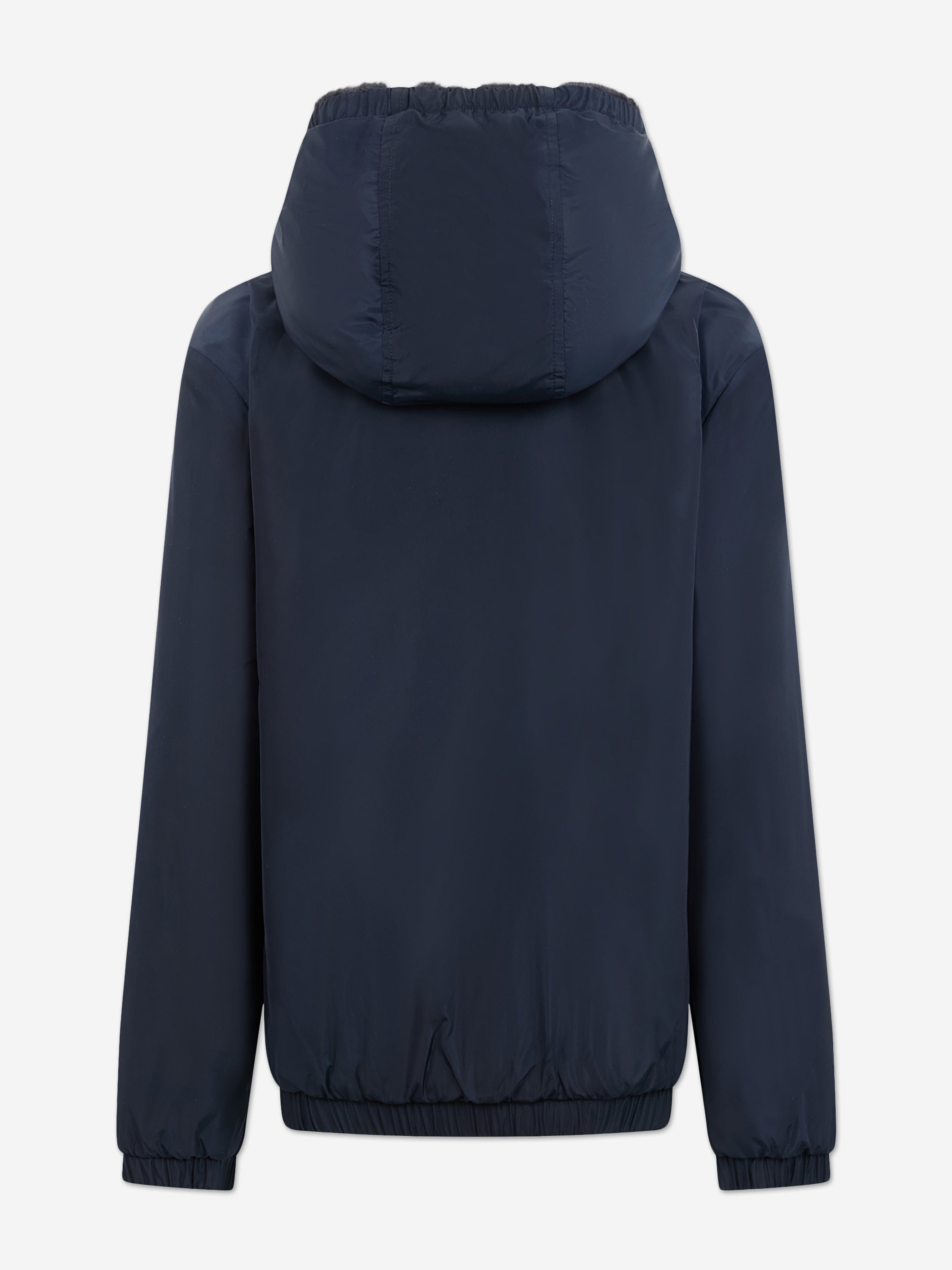 Moose Knuckles Kids Simcoe Reversible Bunny Jacket in Navy